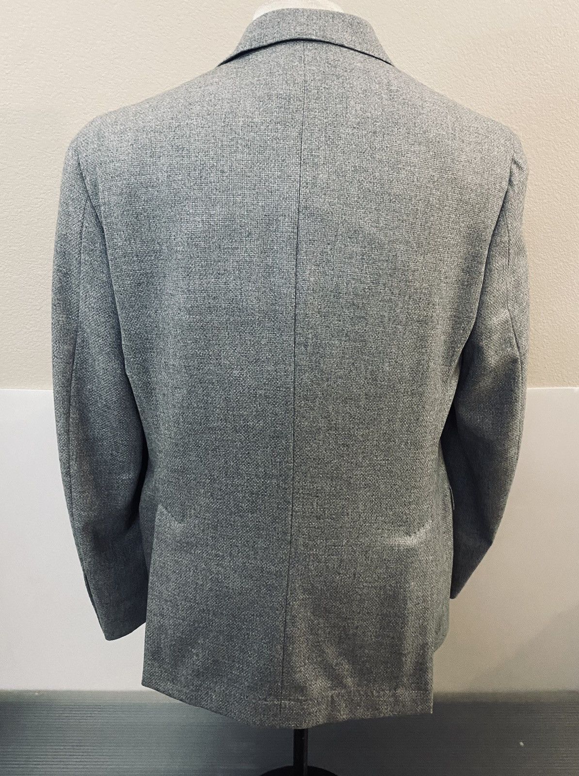 Brunello Cucinelli Brunello Cucinelli 🇮🇹 grey wool/cashmere logo blazer 52 NEW Size 42R - 3 Thumbnail
