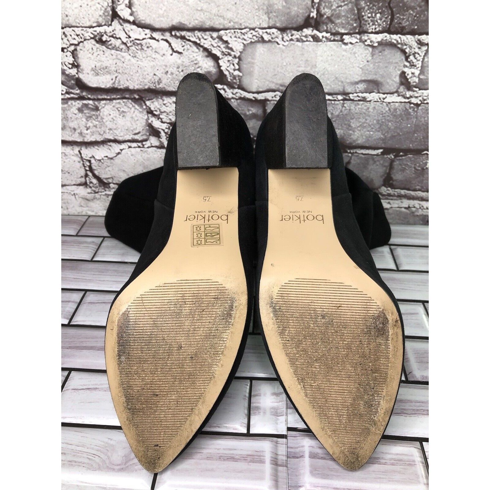 Other Botkier Skylar Black Suede Leather Pointed Heel Booties Wome Size US 8 / IT 38 - 8 Thumbnail