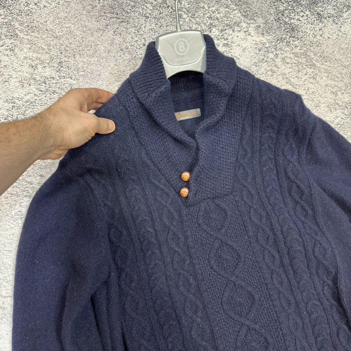 Ben Sherman Ben Sherman Wool Sweater Shawl Collar M size Size US M / EU 48-50 / 2 - 4 Thumbnail