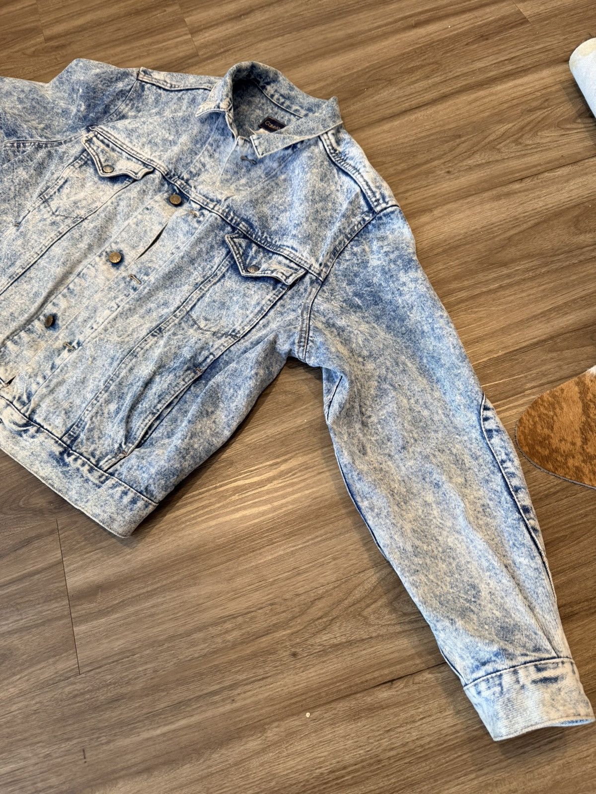 Calvin Klein Vintage Calvin Klein Acid Wash Denim Jacket Size US XL / EU 56 / 4 - 3 Thumbnail