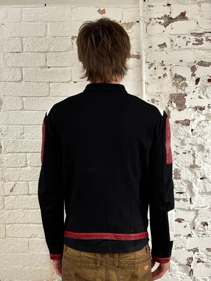 Dirk Bikkembergs 2000s Dirk Bikkembergs Mondrian Leather Color-Block Biker Leather Jacket Size US M / EU 48-50 / 2 - 3 Thumbnail