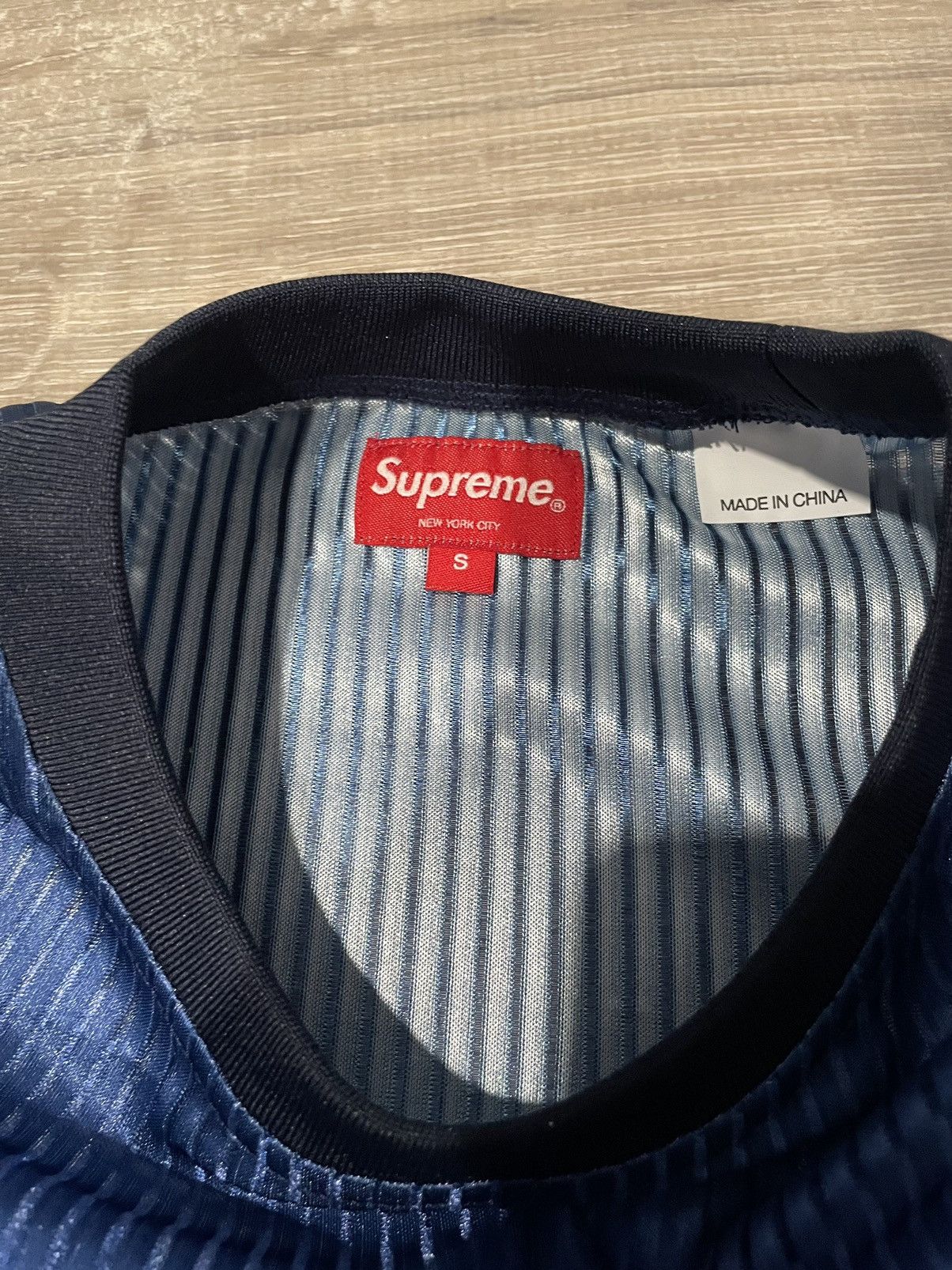 Supreme Supreme Gradient Mesh Stripe Jersey | Grailed