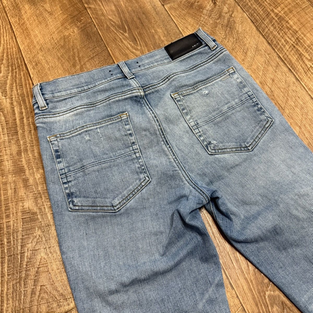 Amiri Amiri Ripped Light Blue Jeans Denim Pants Size US 32 / EU 48 - 14 Thumbnail