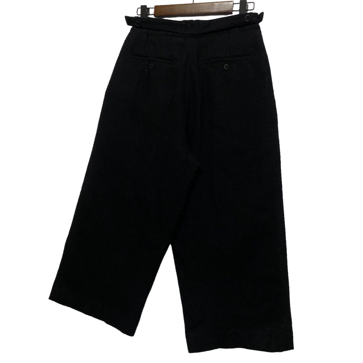 Japanese Brand Vintage Mieko Yamagami Wide Leg Wool Trousers Size 26" / US 2 / IT 38 - 7 Thumbnail