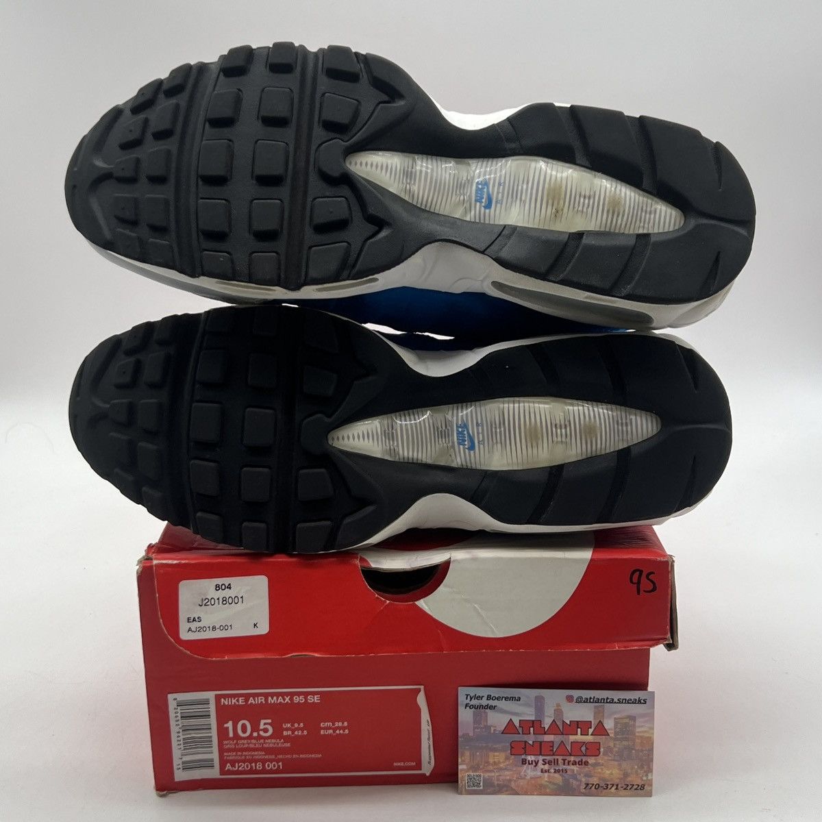 Nike Air max 95 blue nebula Size US 10.5 / EU 43-44 - 8 Thumbnail