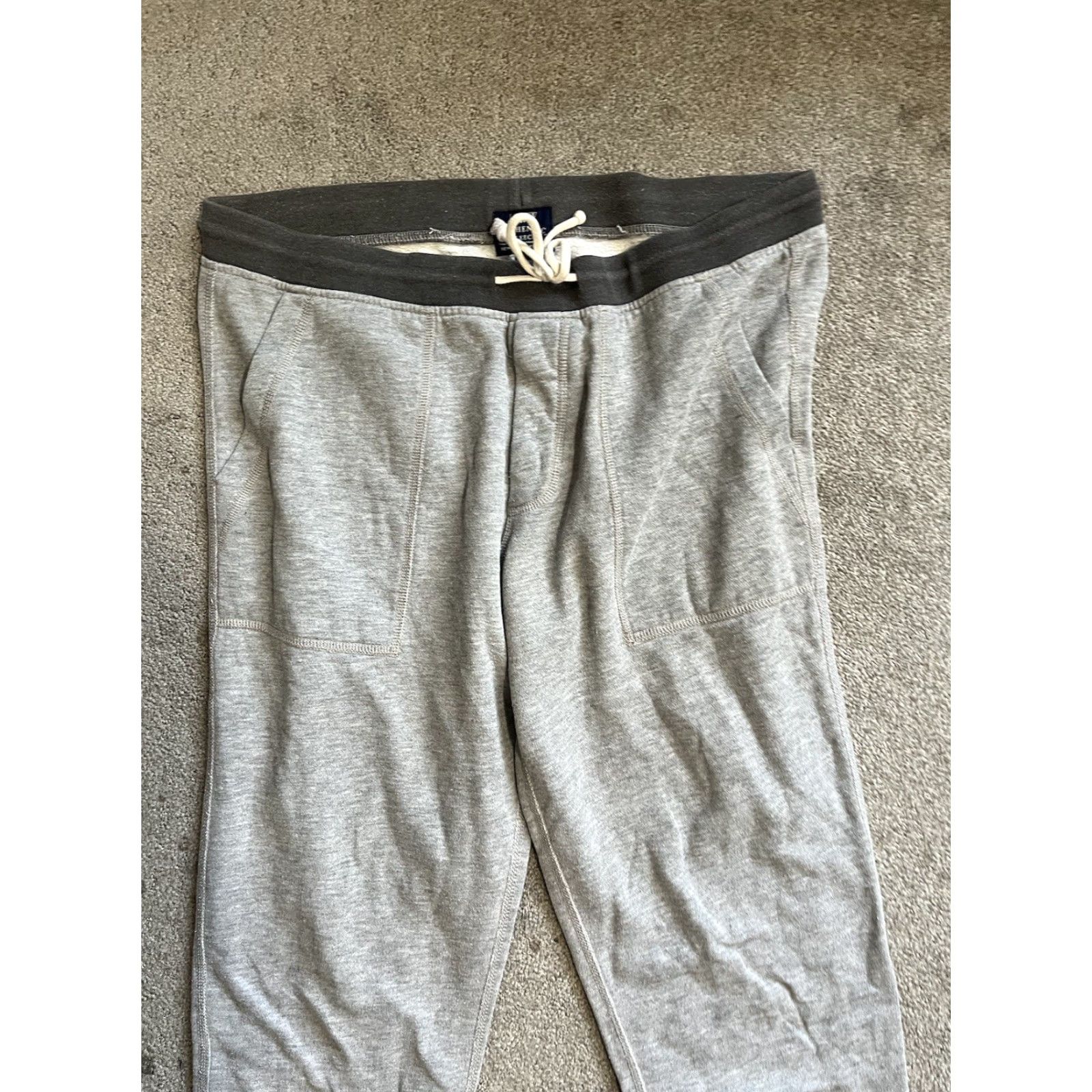 J.Crew J.Crew Sweatpants Mens M Gray Authentic Fleece Joggers Drawstring Lounge Pants Size US 31 - 2 Thumbnail