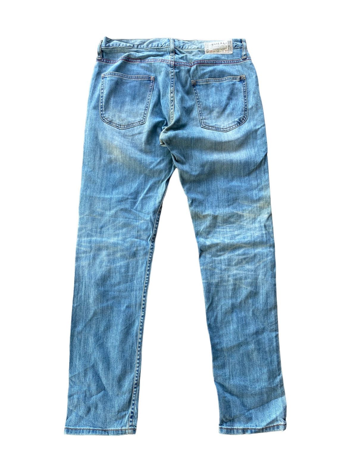 Japanese Brand Vintage Roial Jeans - 1997 California Denim, Sashiko Style Size US 32 / EU 48 - 2 Thumbnail