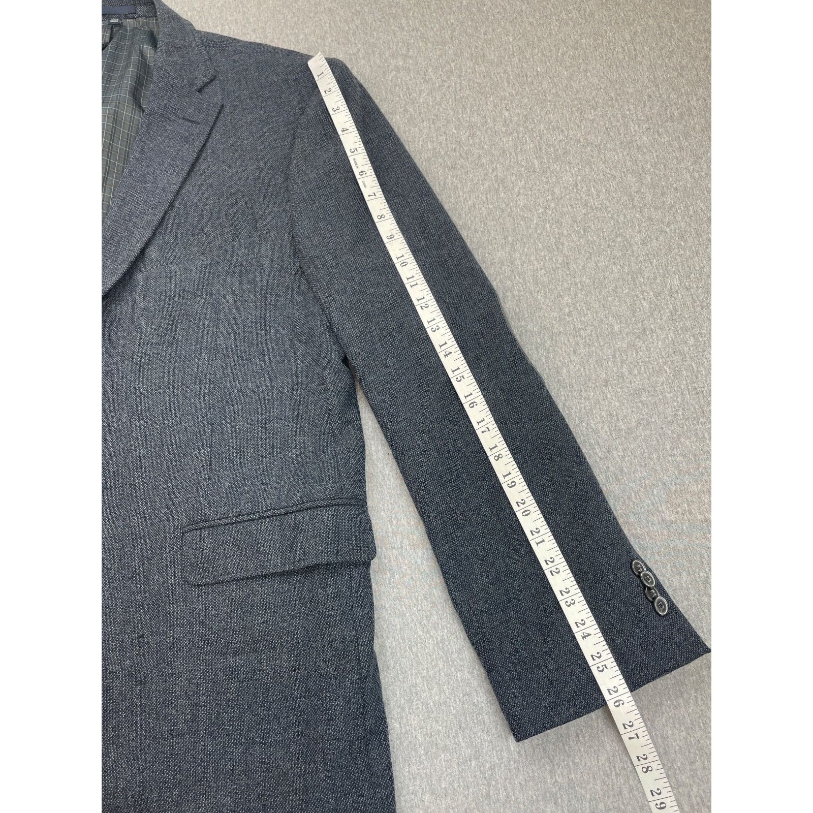 Jos. A. Bank Jos A Bank 1905 Blazer Mens 48R Hopsack Speckled Wool Blend Size 48R - 10 Thumbnail