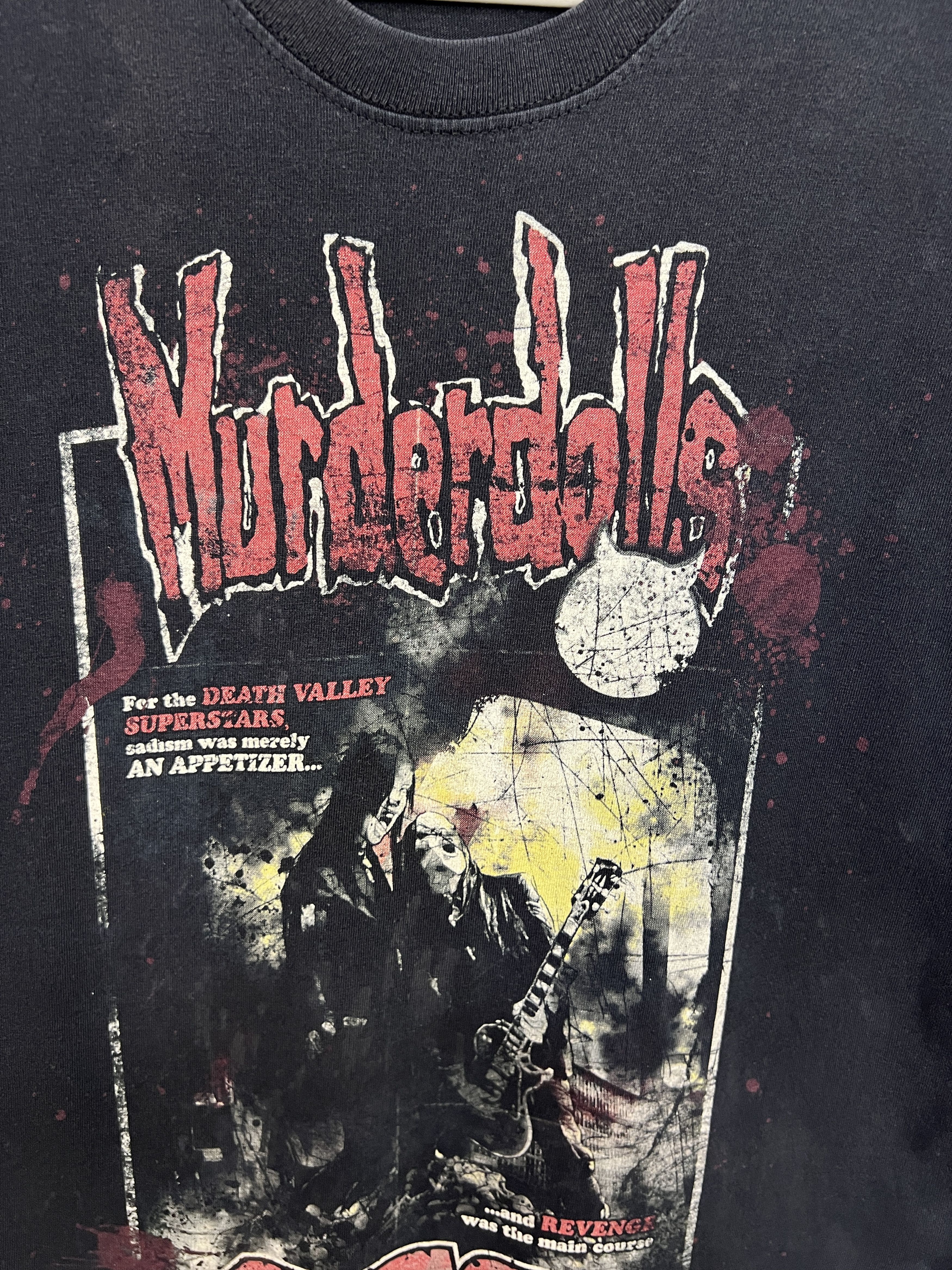 Vintage Vintage Murderdolls Band Shirt Over Print Black Tee Rare Size US M / EU 48-50 / 2 - 5 Thumbnail