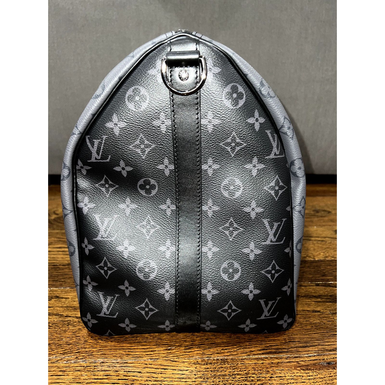 Louis Vuitton Louis Vuitton 50 Monogram Eclipse Grey LV Weekend Travel Bag Size ONE SIZE - 8 Thumbnail