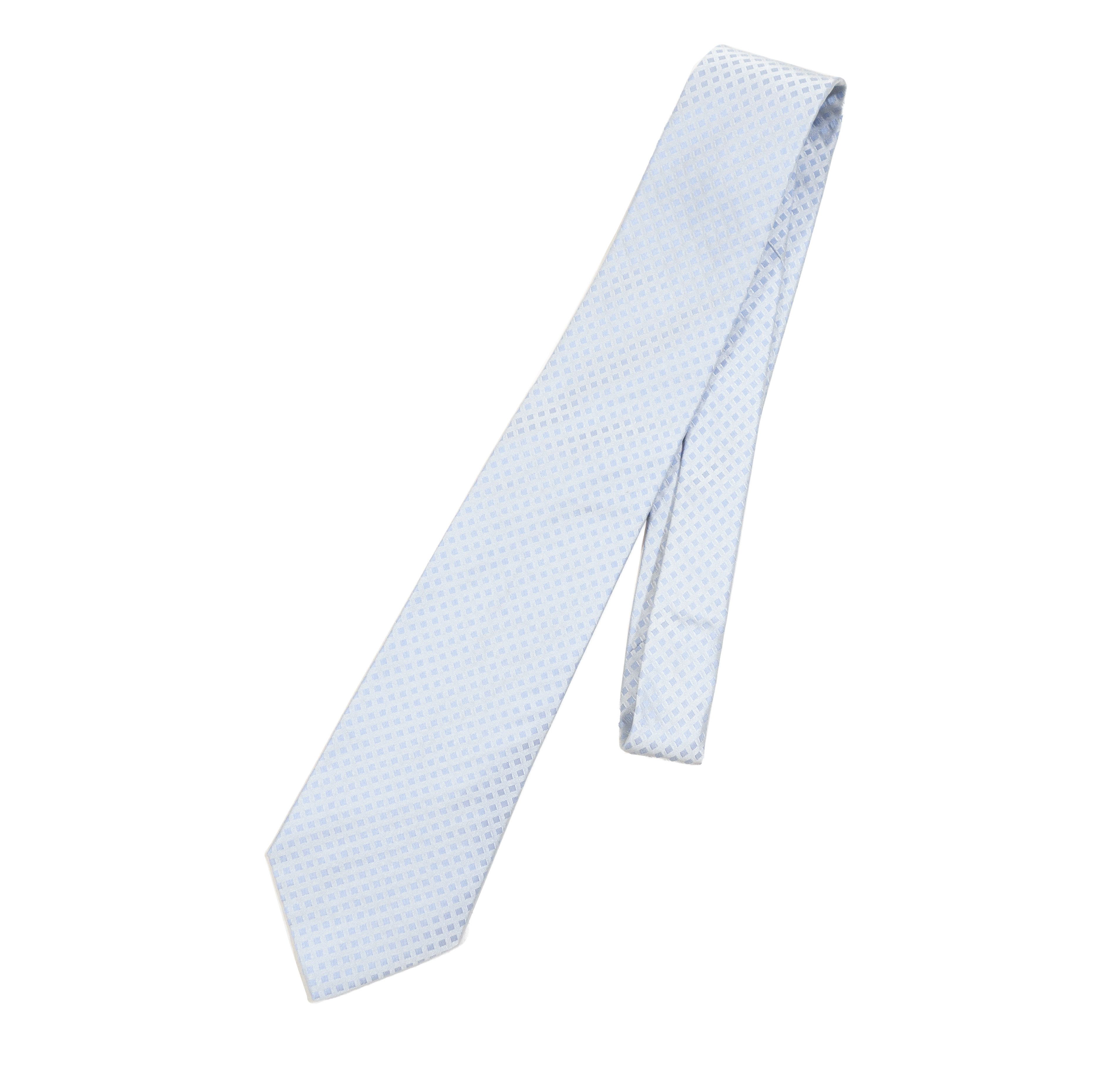Dior Homme Hedi Slimane Geometric Square Plaid Silk Tie Size ONE SIZE - 1 Thumbnail