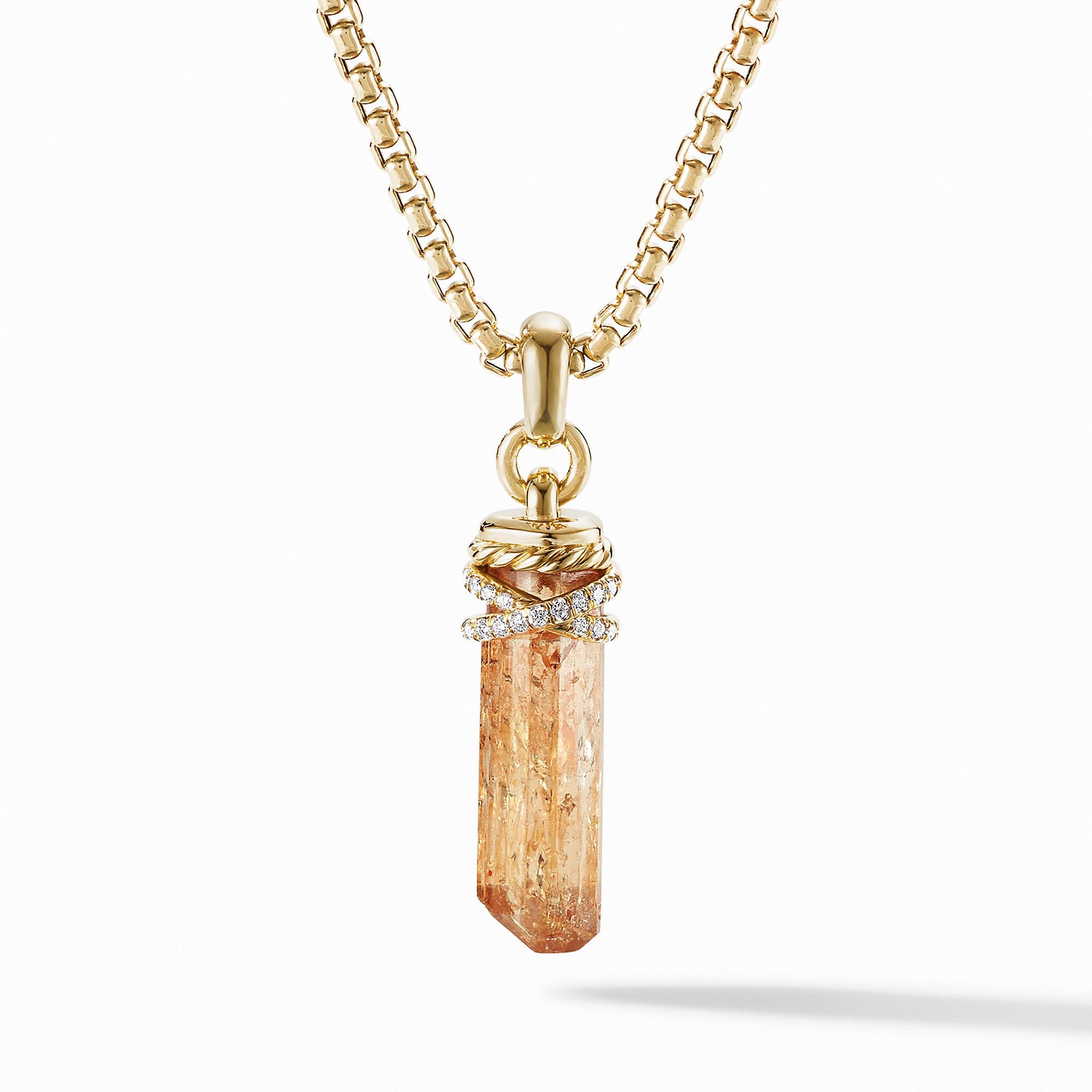 David Yurman o1w1db10525 D16650D Imperial Topaz & 18K Gold and Diamond Size ONE SIZE - 1 Thumbnail