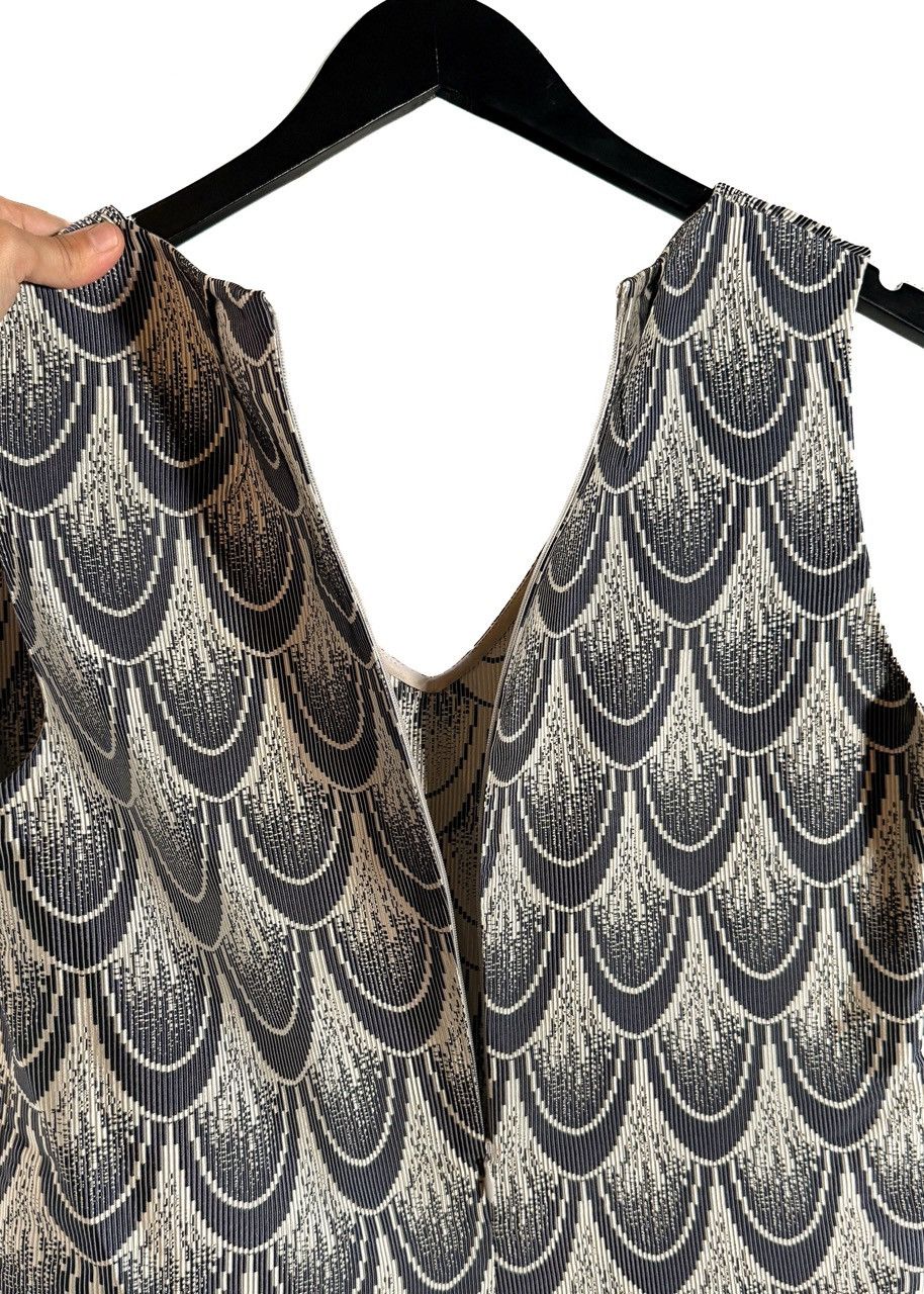 Marni Marni Grey Plissé Scallop Sleeveless Dress Size M / US 6-8 / IT 42-44 - 6 Thumbnail