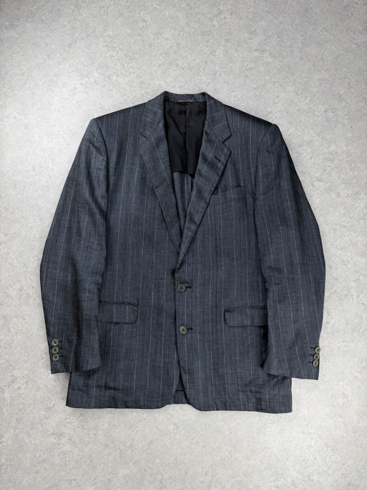 Corneliani Vintage Corneliani Gray Pinstripe Blazer Jacket Size 50R - 1 Thumbnail