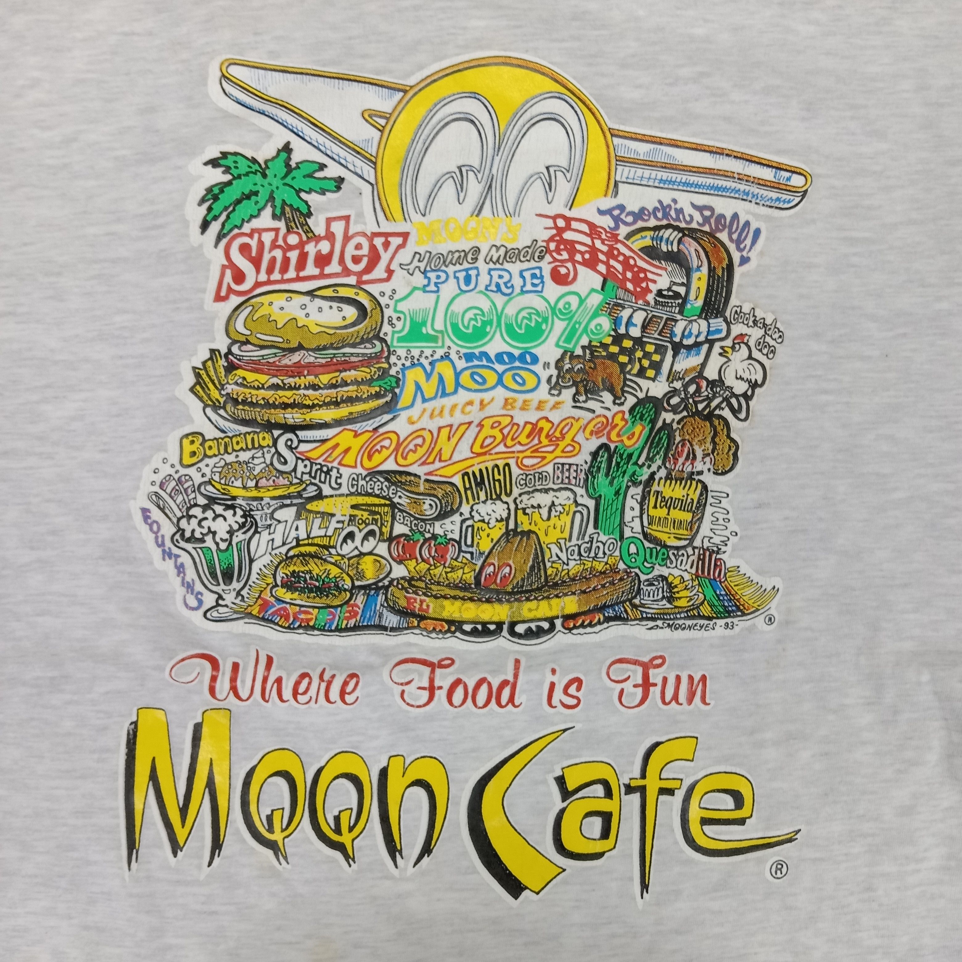 Japanese Brand × Junk Food × Vintage Vintage 90's MQQN CAFE Motorsports Racing T-Shirts Size US M / EU 48-50 / 2 - 2 Thumbnail