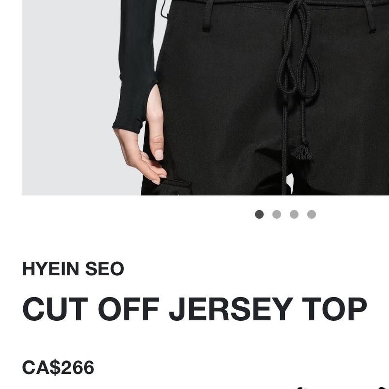 Hyein Seo Hyein Seo Jersey Racer Top w/ Sleeves Size XS / US 0-2 / IT 36-38 - 6 Thumbnail