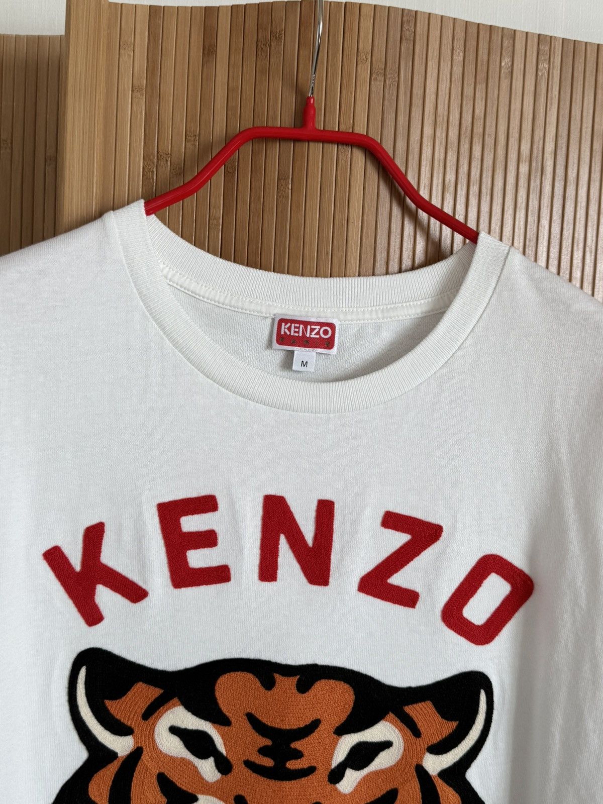 Kenzo Kenzo Tiger Embroidered T-Shirt White M Size US M / EU 48-50 / 2 - 10 Thumbnail