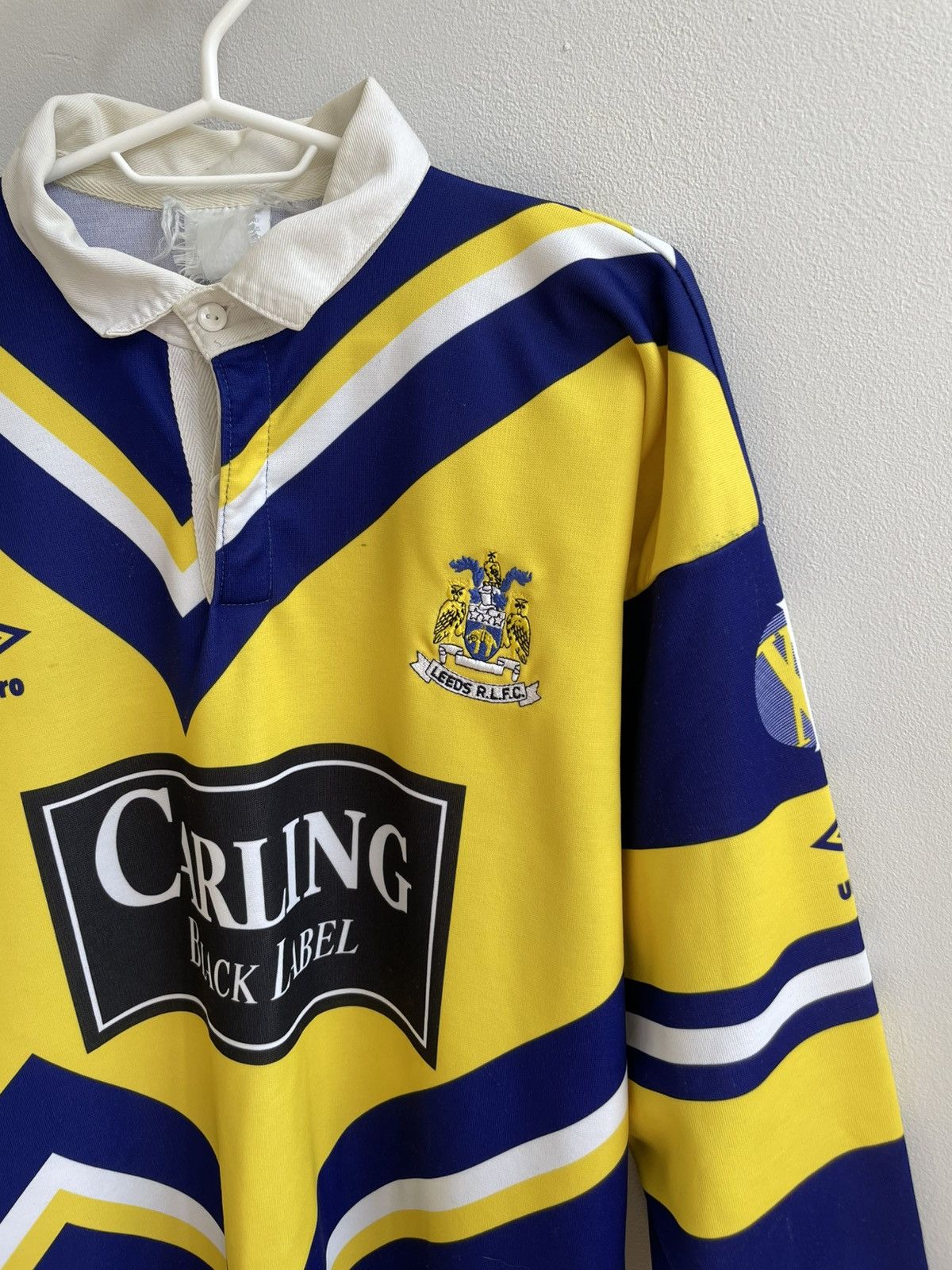 Leeds Rhinos RLFC 1990 1991 Umbro Rugby Jersey Shirt