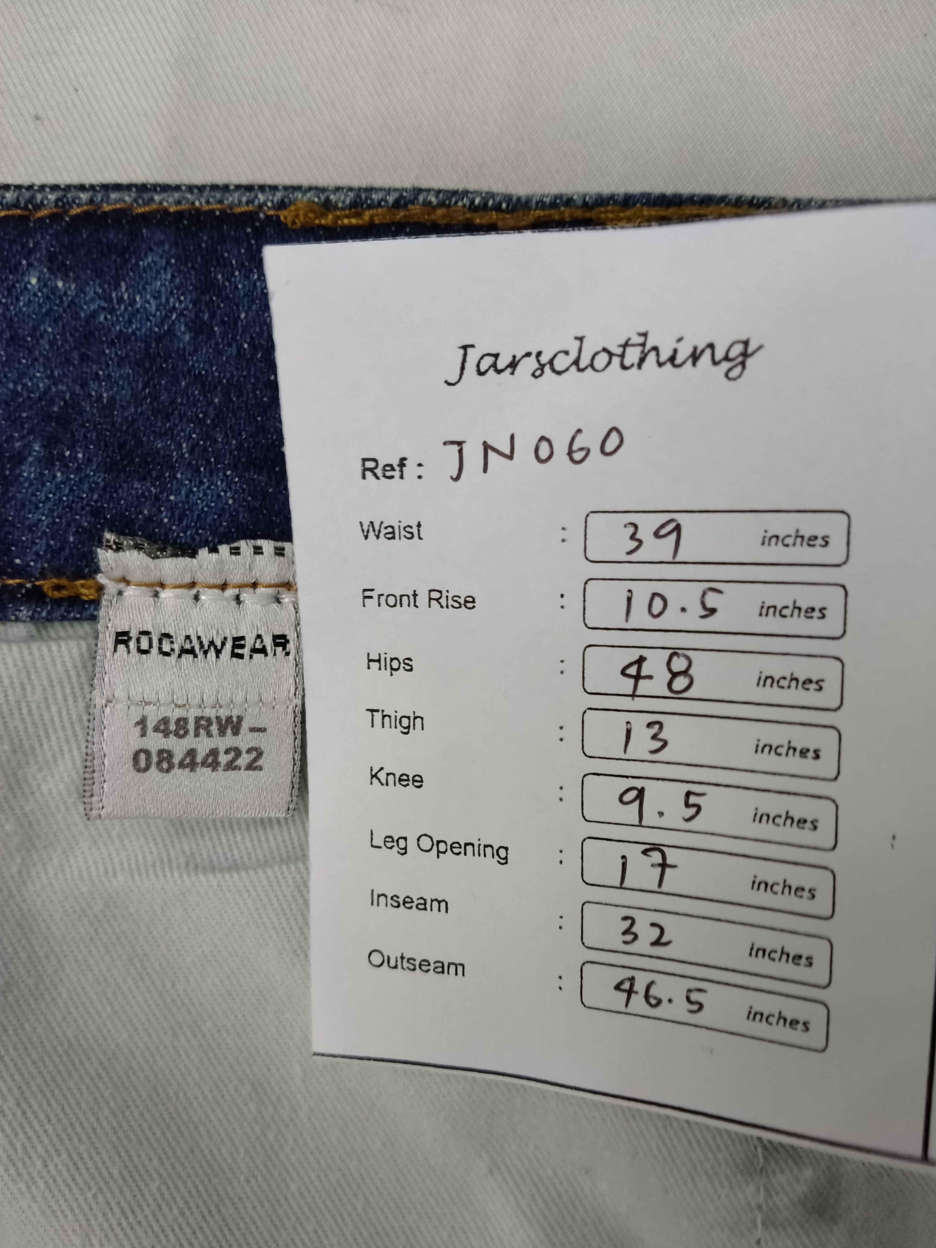 Japanese Brand Rocawear Stretchable Distressed Denim 39x32 -JN060 Size US 39 - 8 Thumbnail