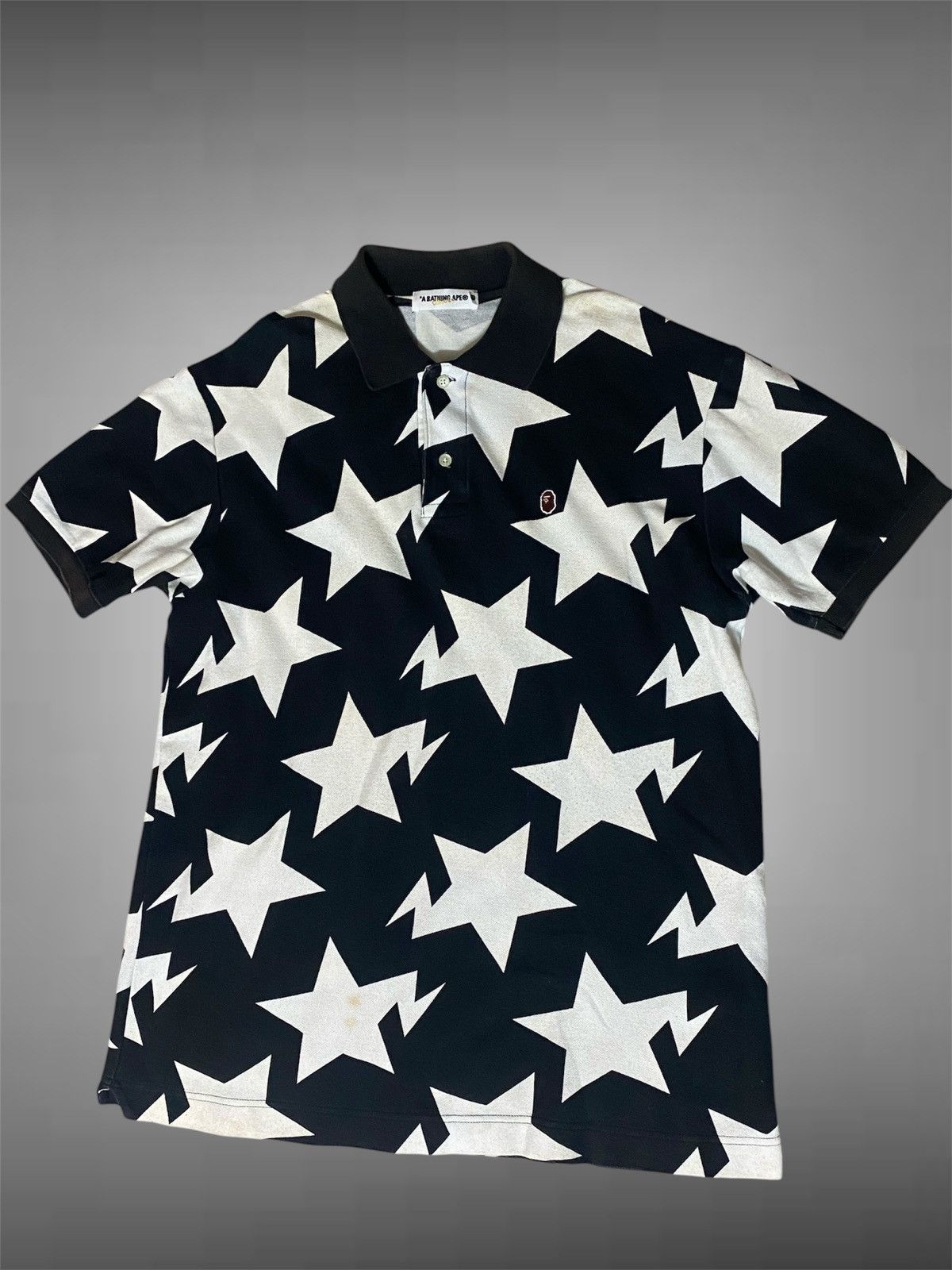 Bape A Bathing Ape Bape Sta Pattern Polo | Grailed