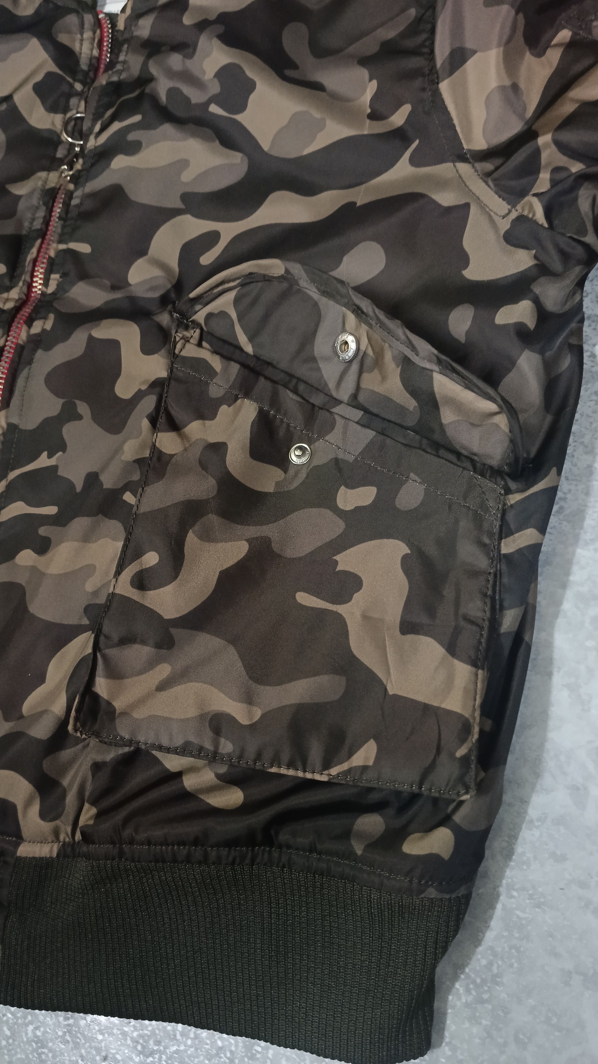 Bershka Bershka Premium Collection Camo Bombers Size L / US 10 / IT 46 - 5 Thumbnail