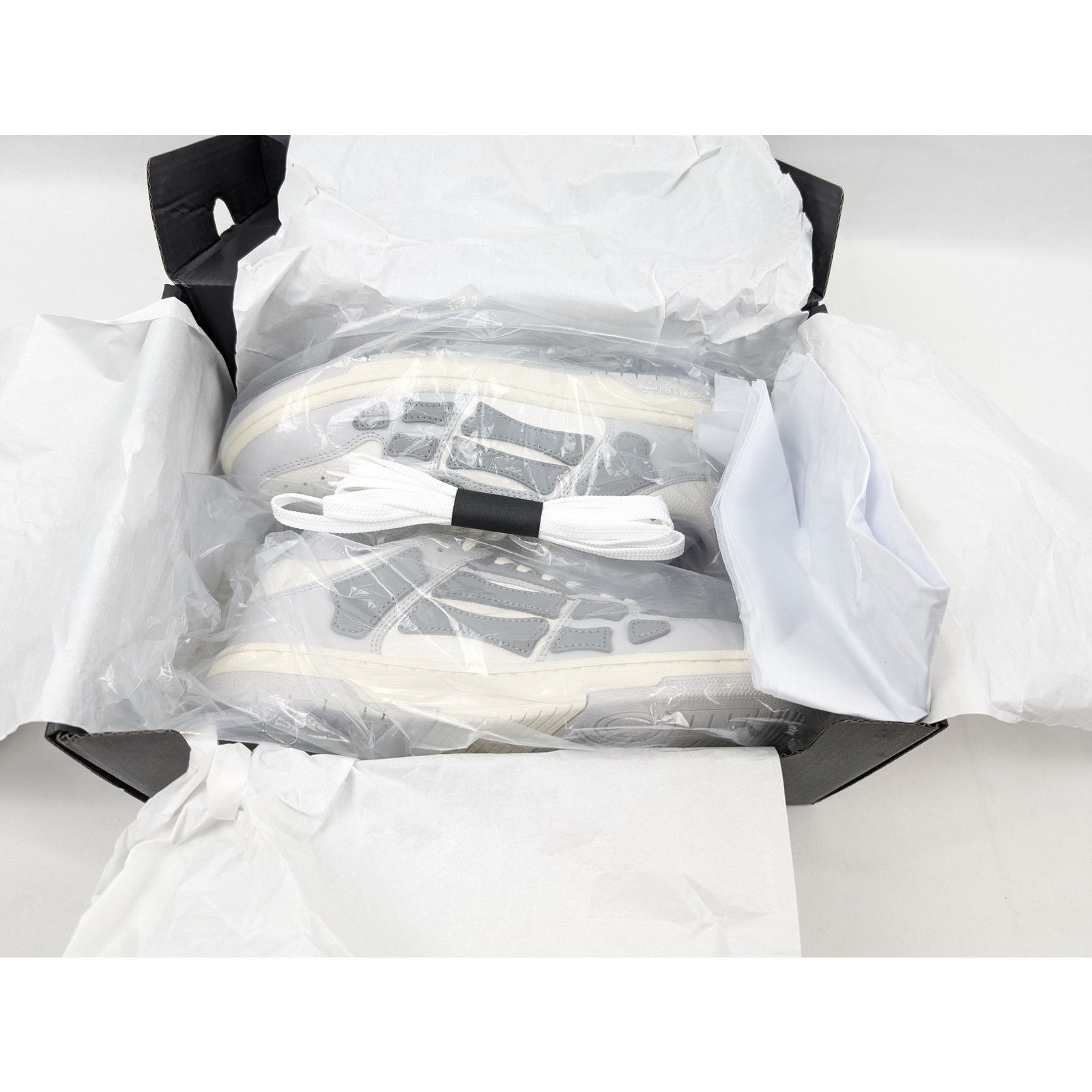Amiri o1rshd1 Skeleton Low Top Sneakers in Grey Size US 8 / EU 41 - 21 Thumbnail