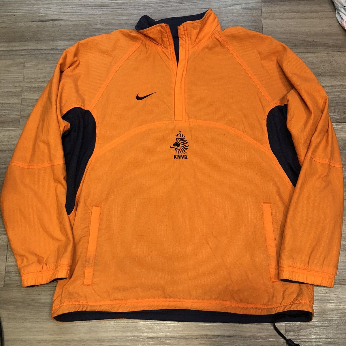 image of Bloke x Nike Holland 2000S Reversible Training Sweater in Grey Orange, Men's (Size Large)