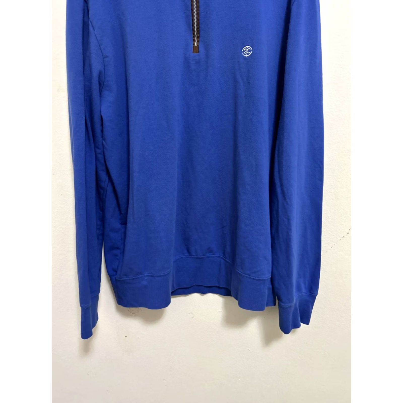 Polo Ralph Lauren Polo Ralph Lauren Sweater Mens M Blue 1/4 Zip Water Repellent Pullover Size US M / EU 48-50 / 2 - 3 Thumbnail