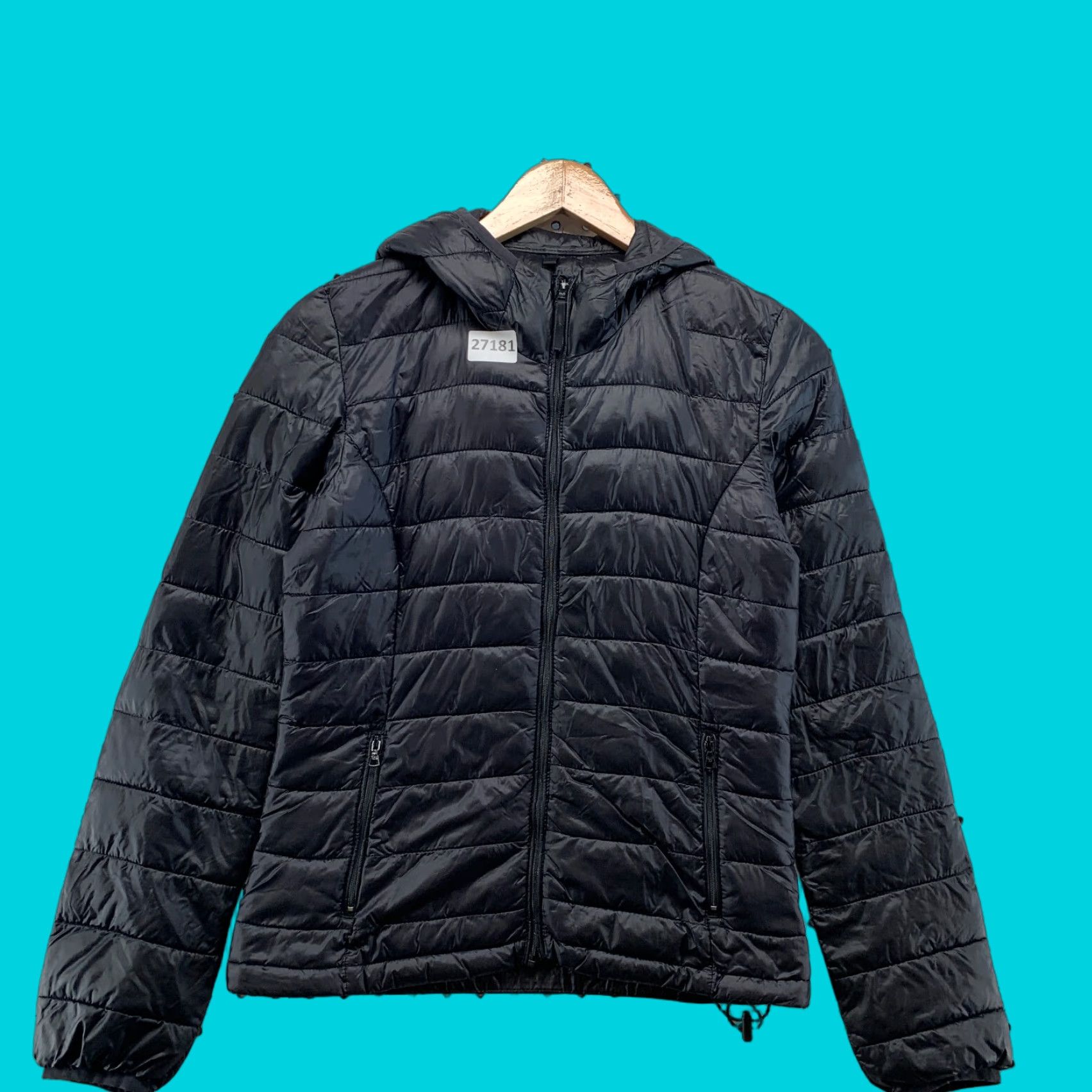 TNA TNA Hooded Puffer Jacket Women XS Black Primaloft 17.5x22.5 Size XS / US 0-2 / IT 36-38 - 1 Thumbnail