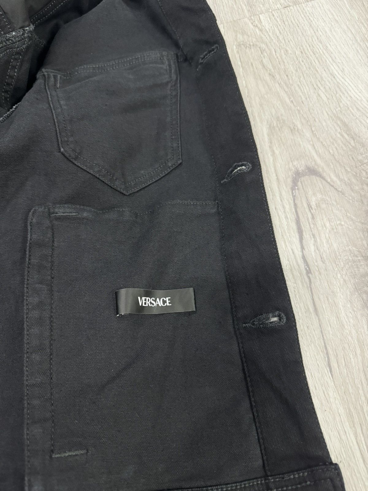 Versace Black/Silver VERSACE Denim Jacket Baroque Size US S / EU 44-46 / 1 - 6 Thumbnail