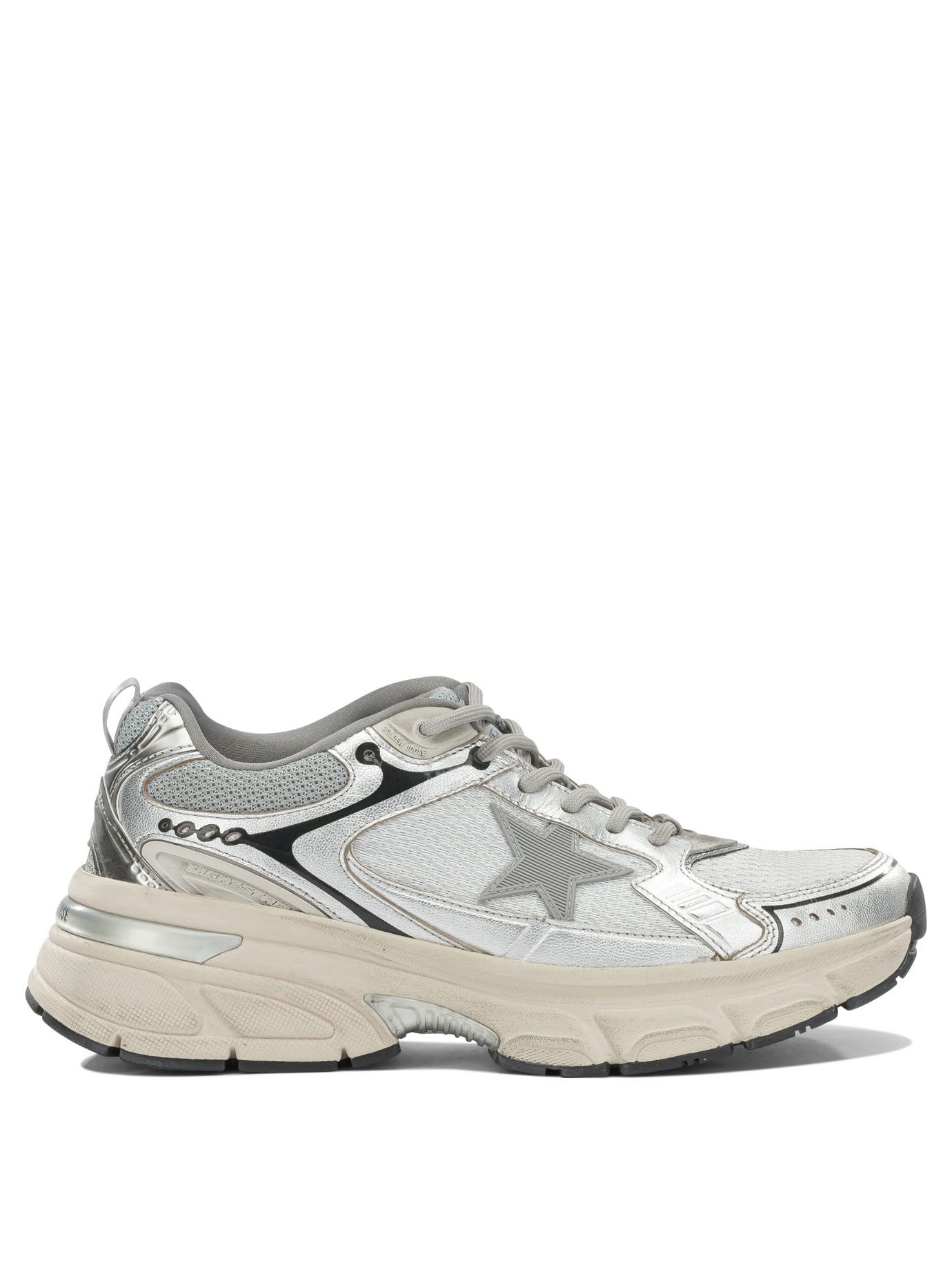Golden Goose Lightstar Low Sneakers It 43 Men - Usa Duties Paid in Silver, Men's (Size 10)