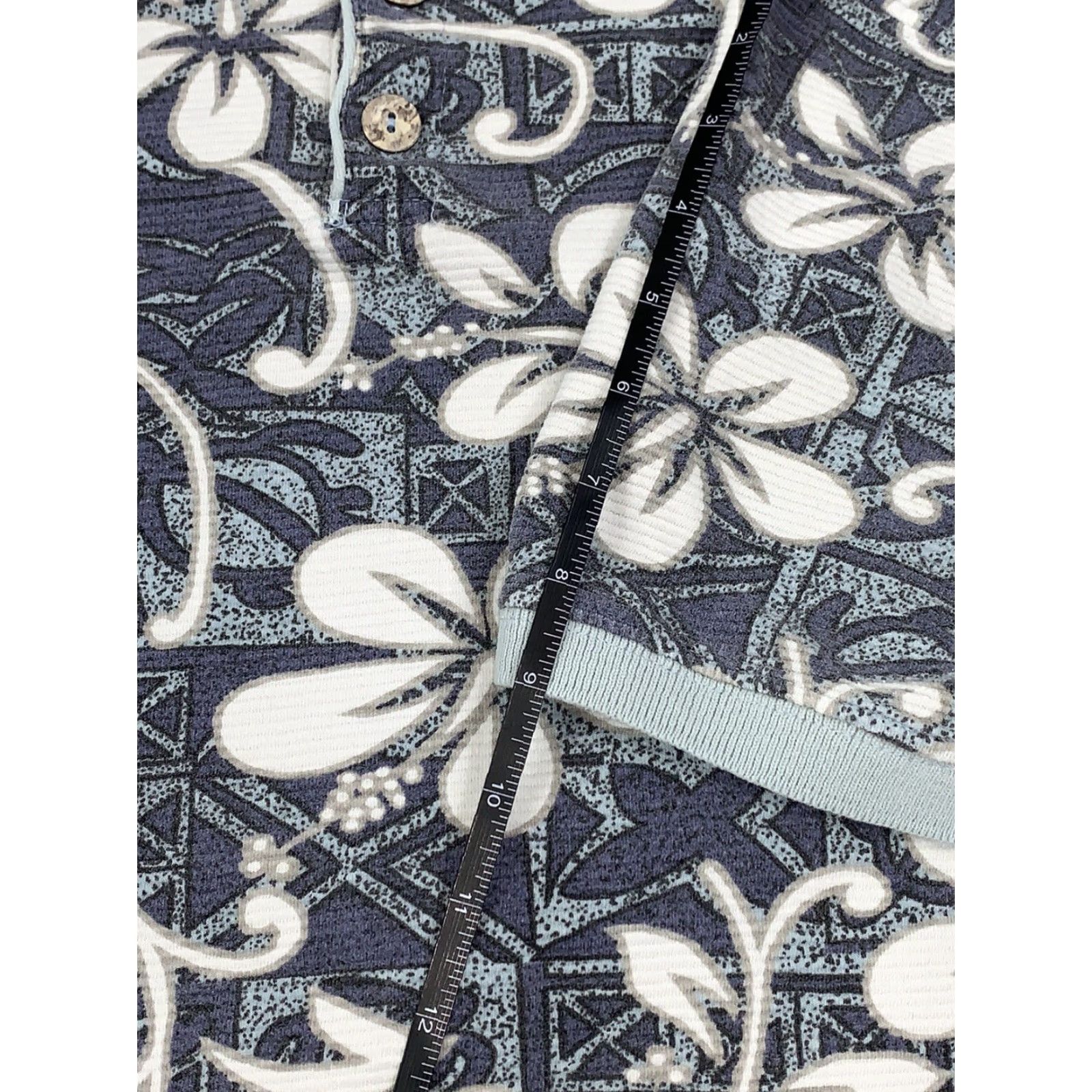 Ocean Pacific Ocean Pacific OP Polo Floral Blue XL Short Sleeve Beach Casual Polo Shirt Men Size US XL / EU 56 / 4 - 5 Thumbnail