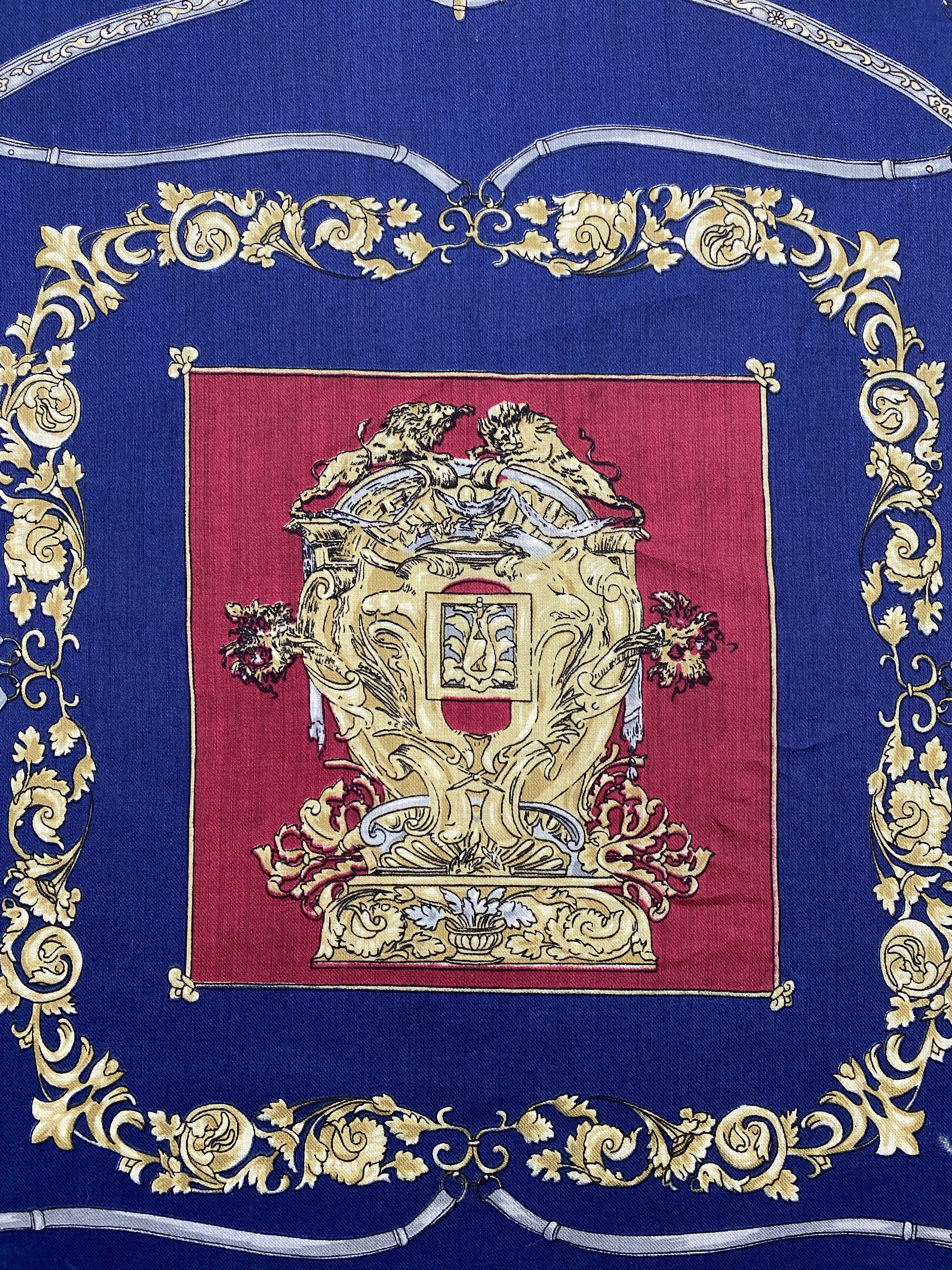 Japanese Brand Vintage Wool Scarf Shawl Babushka head Scarf SN0033 Size ONE SIZE - 5 Thumbnail