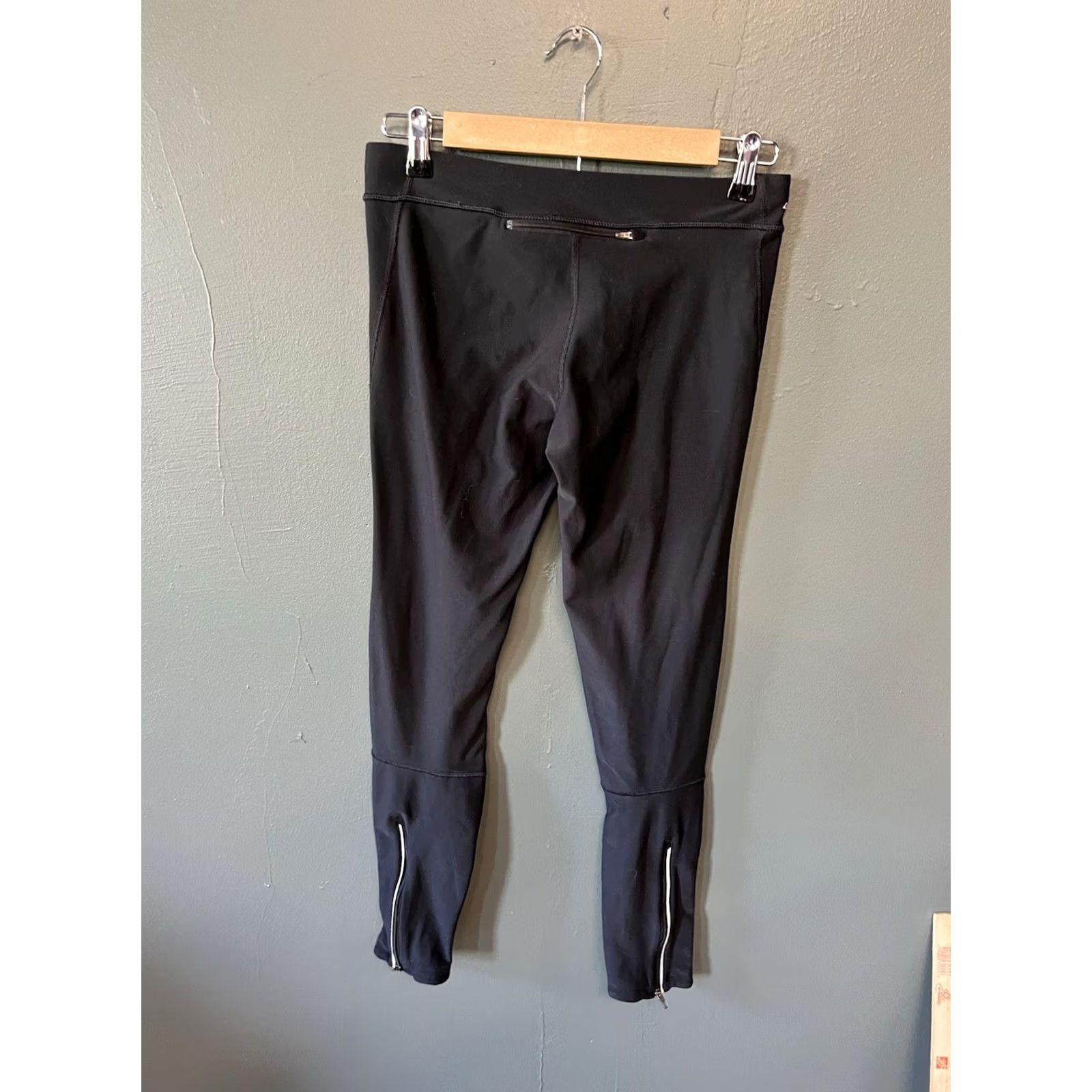 Nike Nike Womens Black Cropped Leggings Athletic Dri-Fit Size M Size 32" / US 10 / IT 46 - 2 Thumbnail