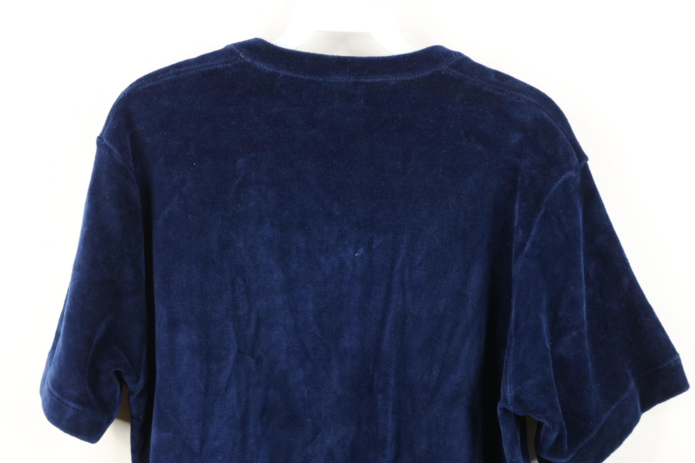 Vintage Vintage 70s Streetwear Velvet Short Sleeve Sweater USA Size US S / EU 44-46 / 1 - 12 Thumbnail