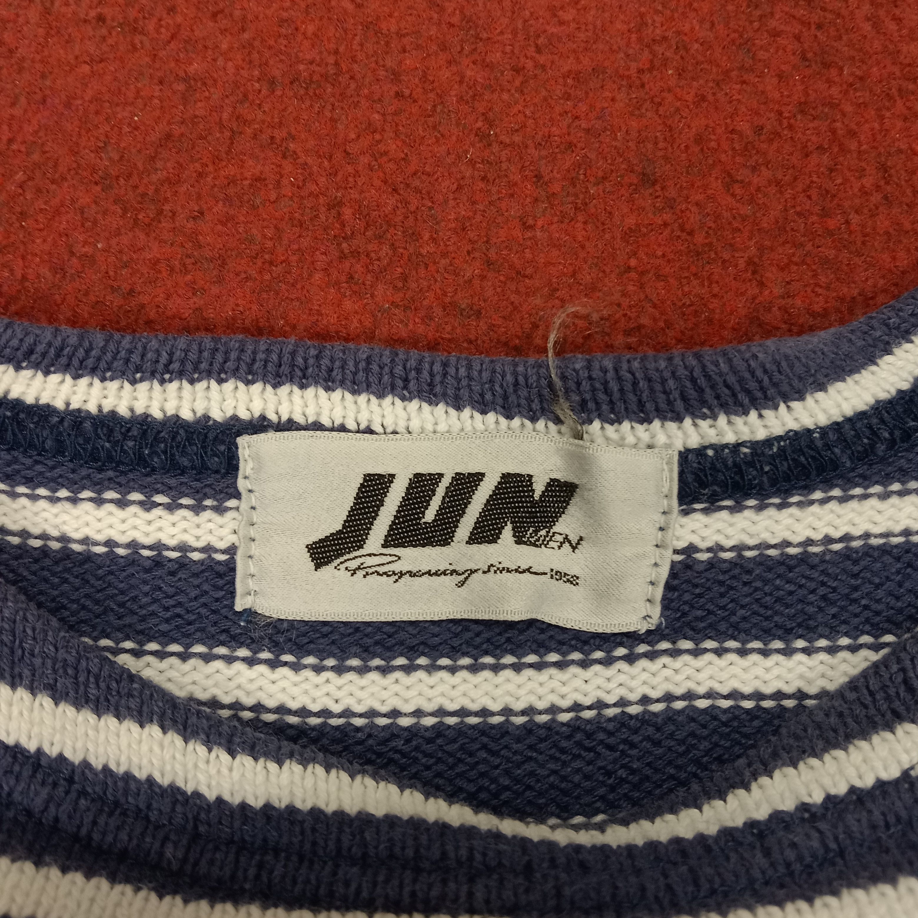 Japanese Brand Jun Men Streetwear Style Stripes Design Sweatshirt Size US S / EU 44-46 / 1 - 5 Thumbnail