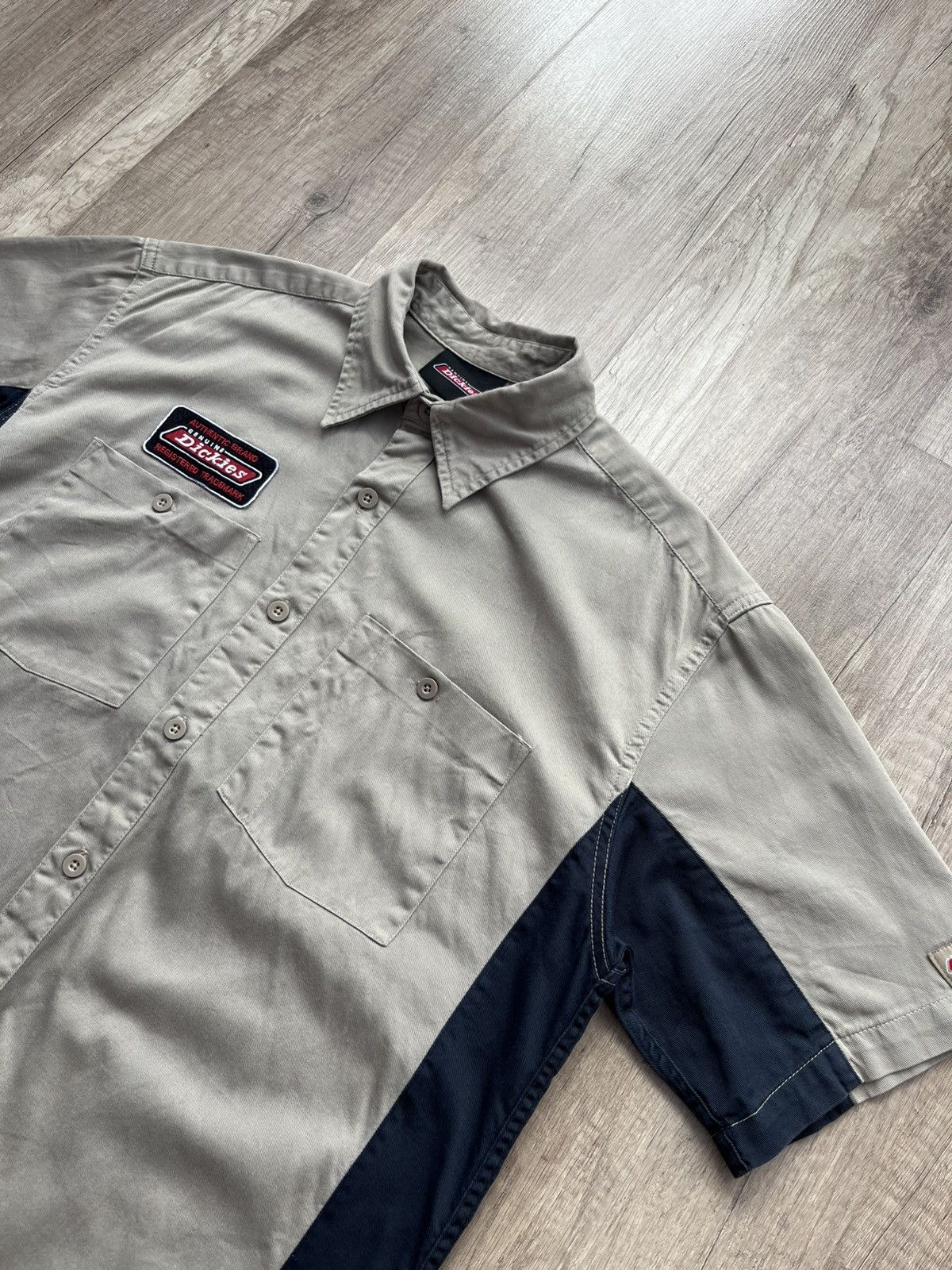 Dickies × Vintage Dickies Short Sleeve Shirt Beige Cotton Size M Size US M / EU 48-50 / 2 - 3 Thumbnail