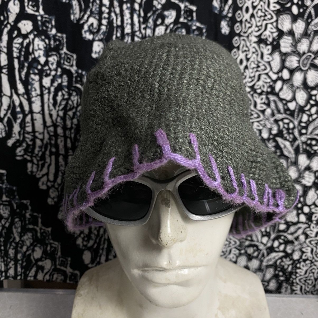 Japanese Brand × Vintage 2000s y2k handmade knitted bucket hats Size ONE SIZE - 1 Thumbnail