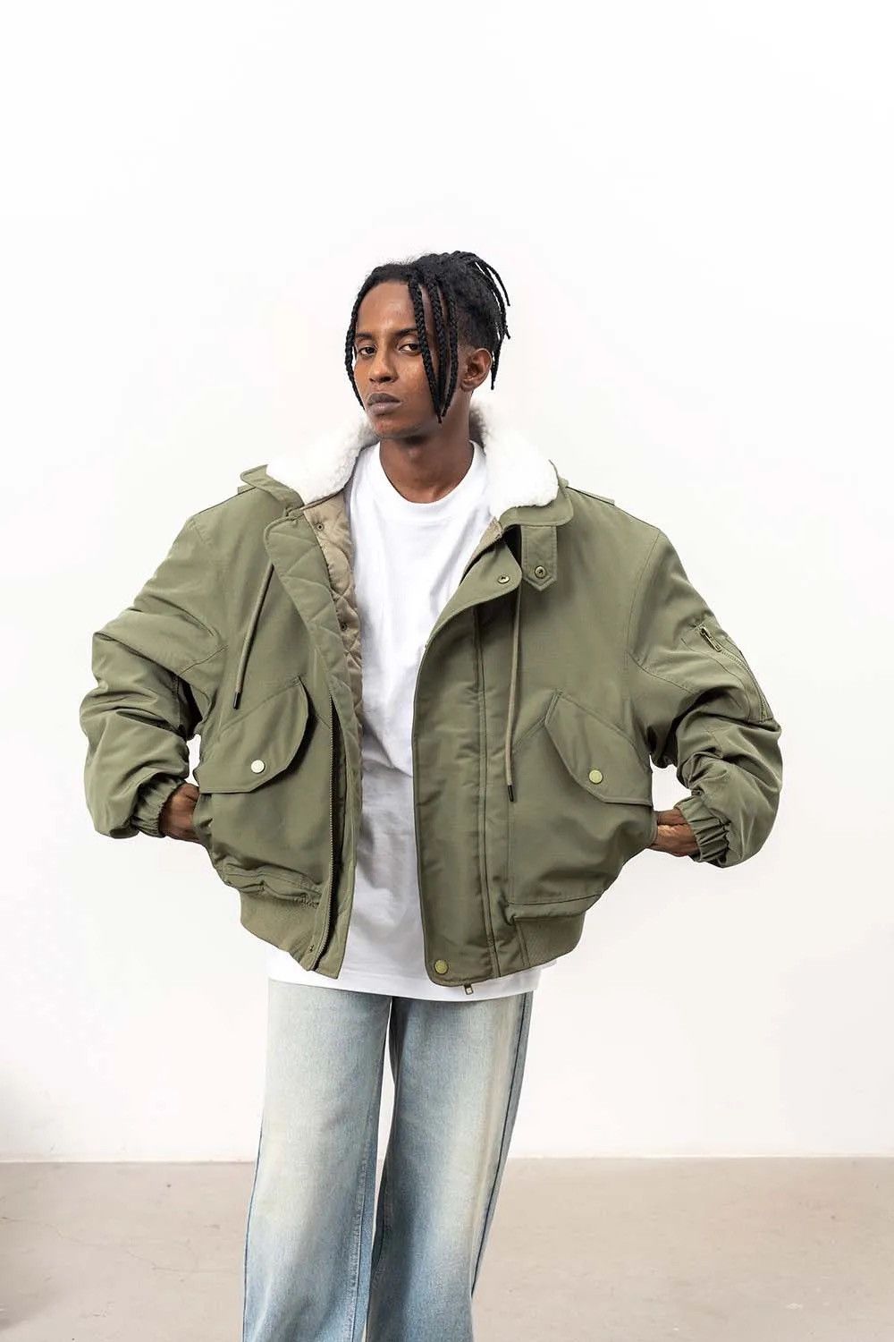 Japanese Brand × Vintage Solid Parkas Multi Pockets puffer Jacket Coat bomber Size US XL / EU 56 / 4 - 2 Thumbnail
