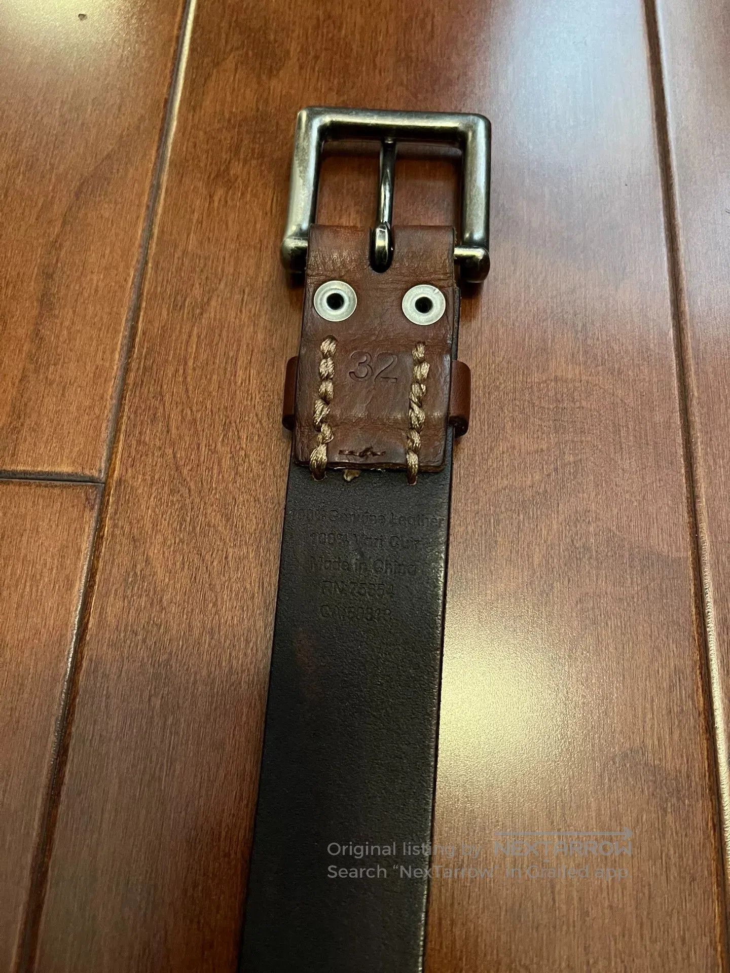 Abercrombie & Fitch Abercrombie & Fitch AF Leather Belt. Size ONE SIZE - 4 Thumbnail
