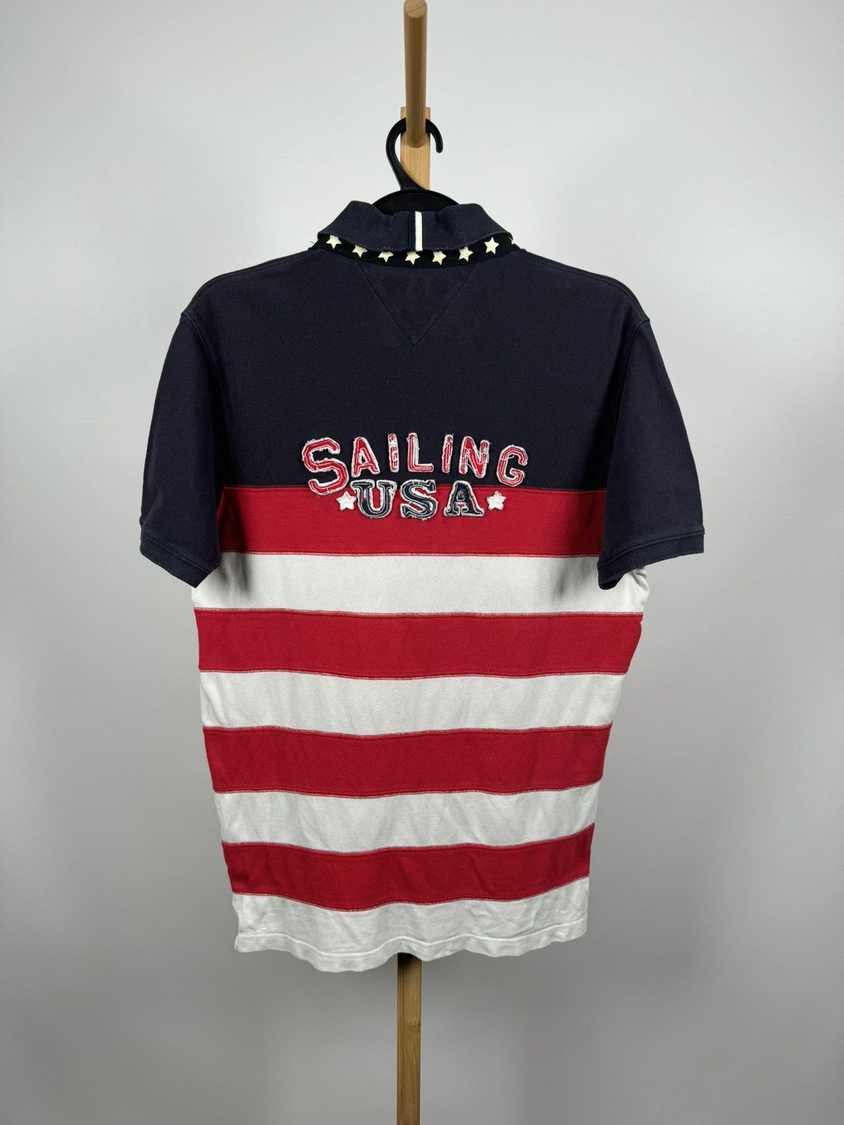 Designer × Tommy Hilfiger Tommy Hilfiger sailing USA t-shirt polo shirt slim fit XL Size US XL / EU 56 / 4 - 3 Thumbnail