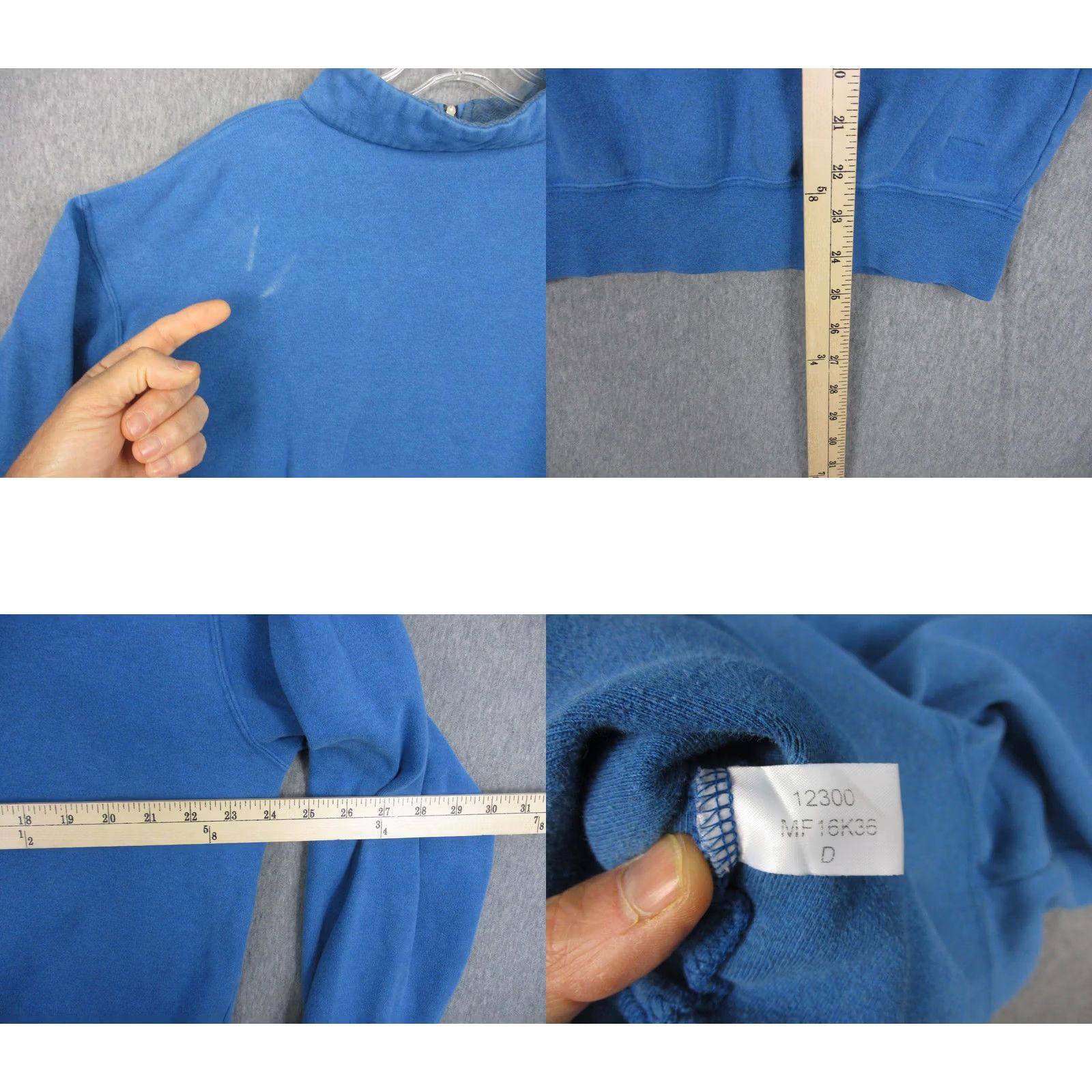 Peter Millar Peter Millar Pullover Mens Large Blue 1/4 Zip Golf Logo Sweatshirt Mock Neck Size US L / EU 52-54 / 3 - 8 Thumbnail
