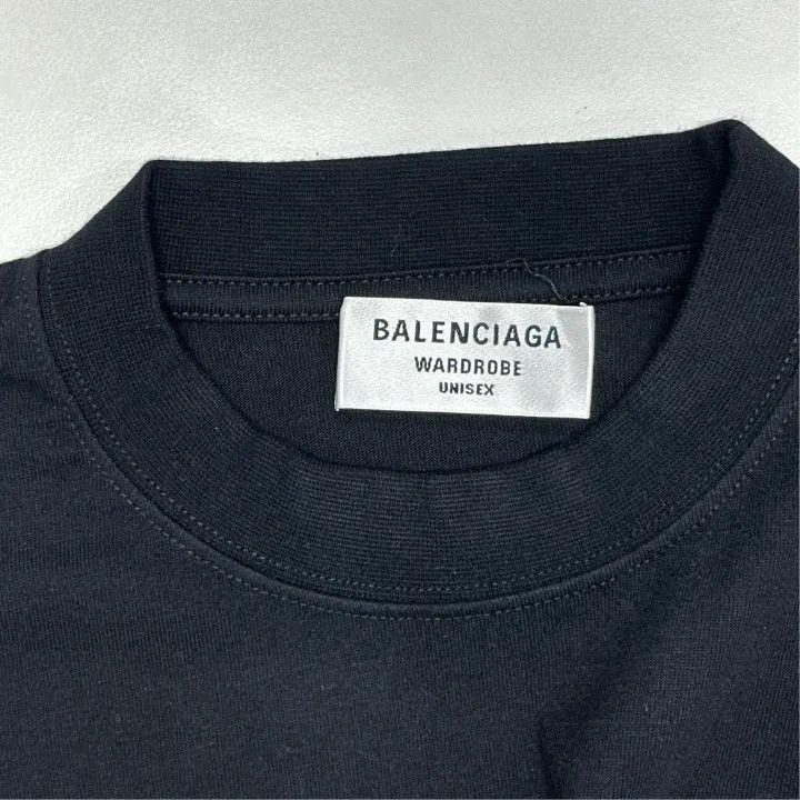 Balenciaga Balenciaga Logo Graphic Short Sleeve T-Shirt 0079-2507 Size S / US 4 / IT 40 - 4 Thumbnail