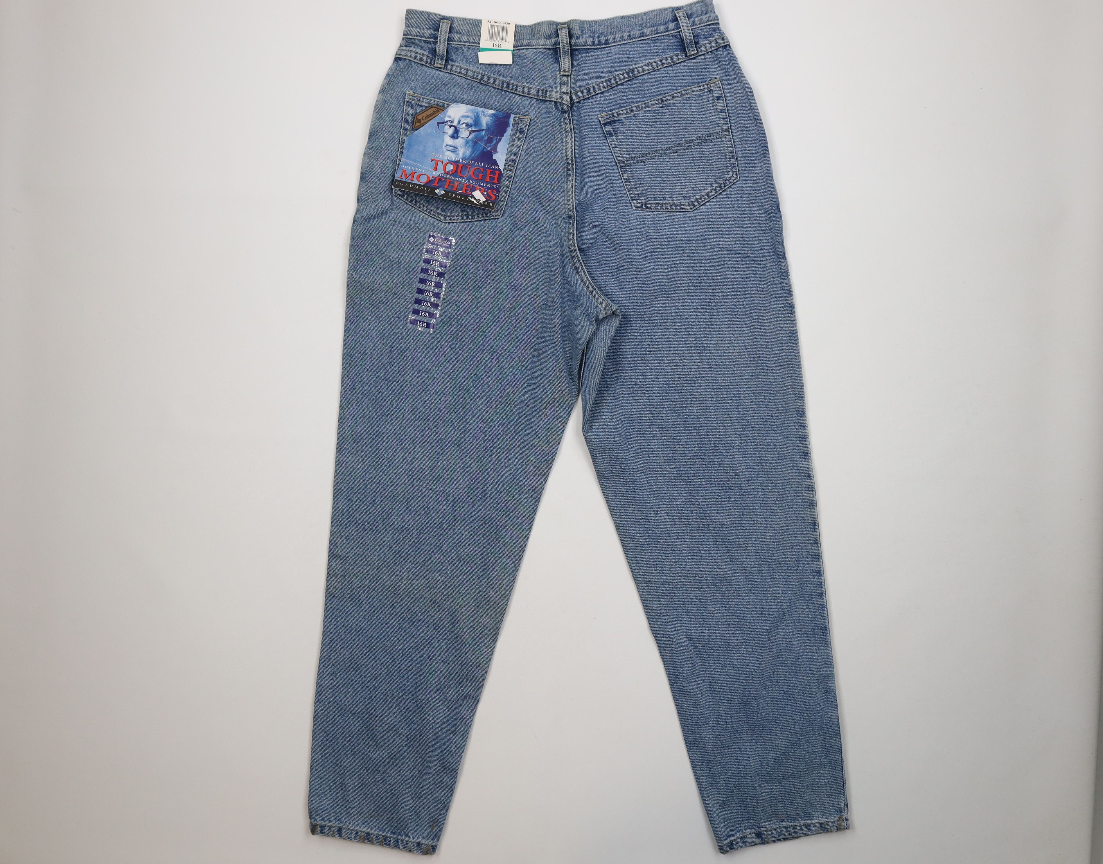 Columbia Deadstock Vintage 90s Columbia Fit Denim Jeans Blue Cotton Size 38" / US 16 / IT 52 - 9 Thumbnail