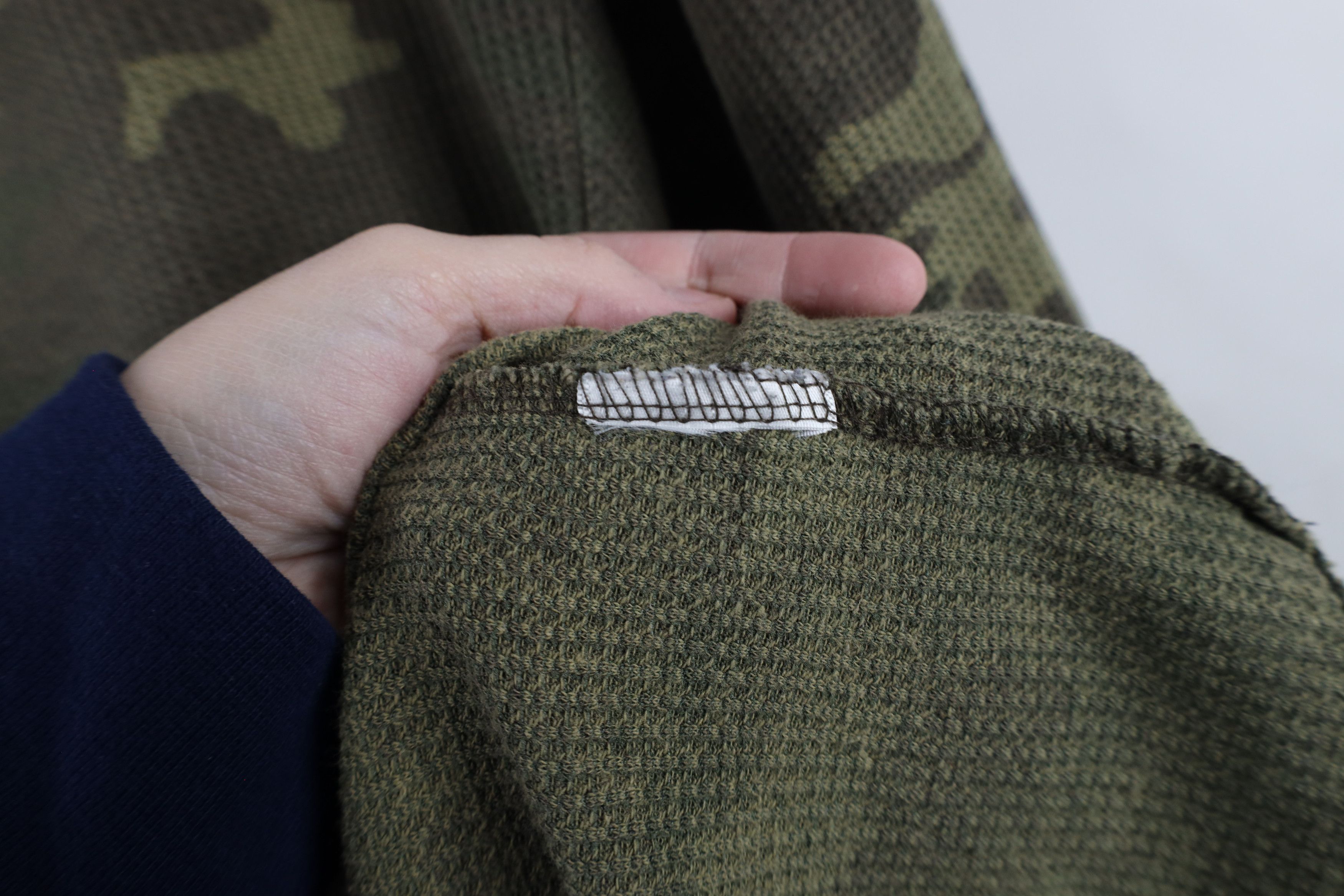 Vintage Vintage 90s Streetwear Waffle Knit Long Sleeve T-Shirt Size US M / EU 48-50 / 2 - 6 Thumbnail
