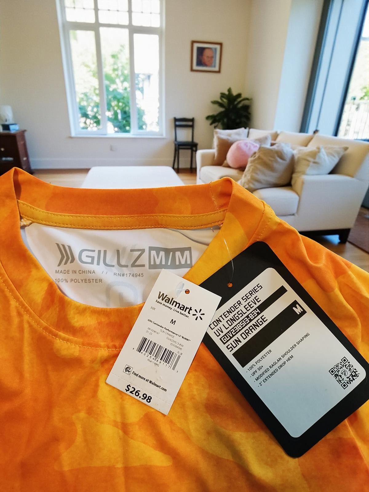 Other Gillz Contender Series UV Long Sleeve Shirt Orange Size M Size ONE SIZE - 6 Thumbnail