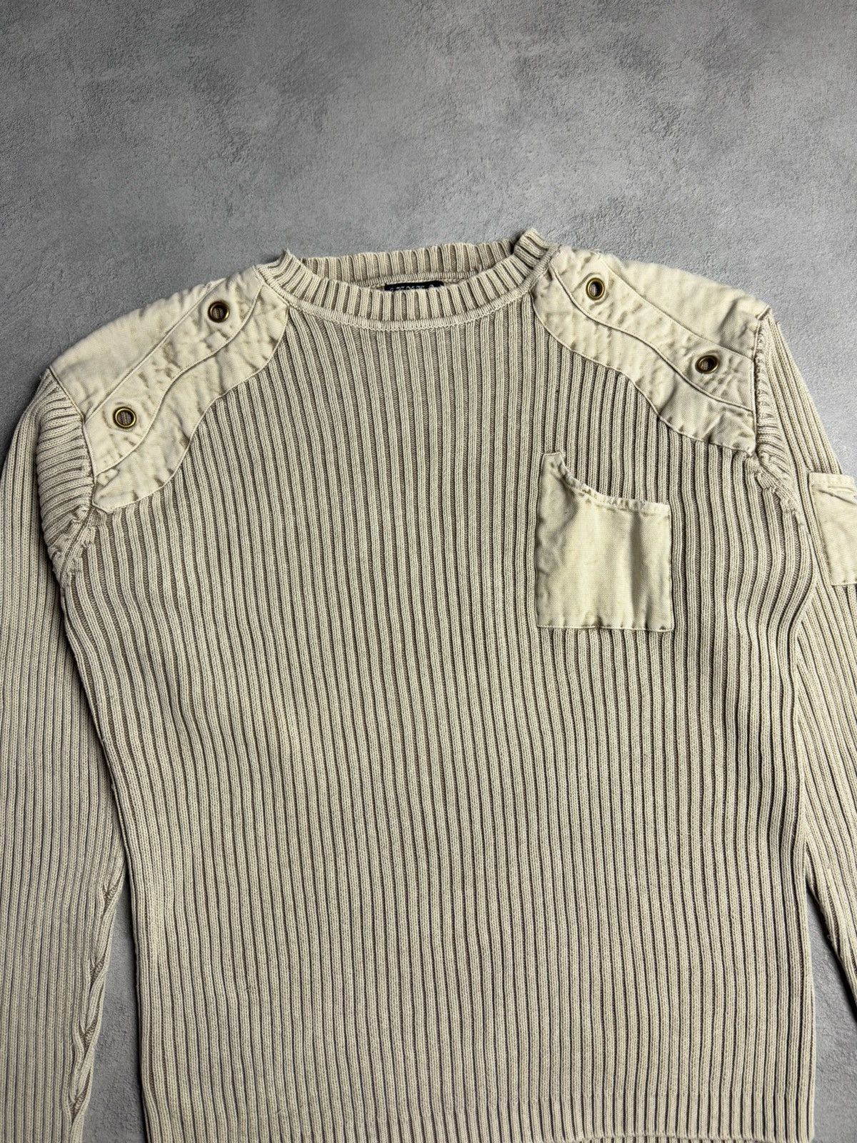 Other Avant Garde Beige Crewneck Cotton Knit Sweater Size US XL / EU 56 / 4 - 3 Thumbnail