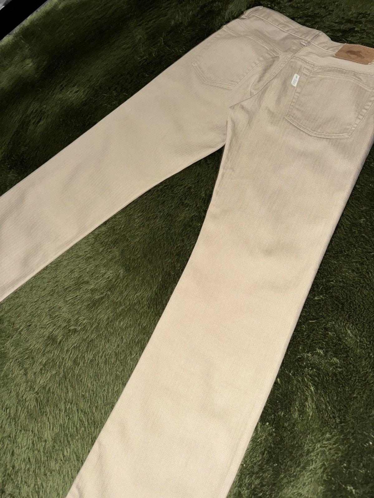 Takeo Kikuchi [2] Takeo Kikuchi Herringbone 5-Pocket Cotton Pants Beige Size US 29 - 10 Thumbnail