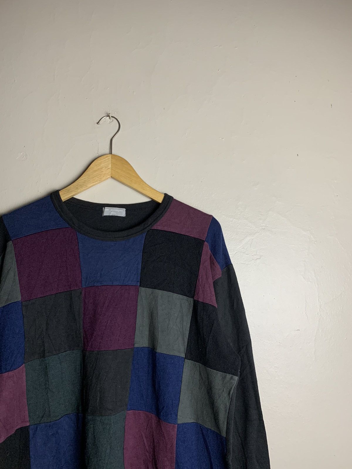 Comme des Garcons Homme Vintage 1997 Comme Des Garcons Homme Wool Patch Sweatshirt Size US L / EU 52-54 / 3 - 3 Thumbnail