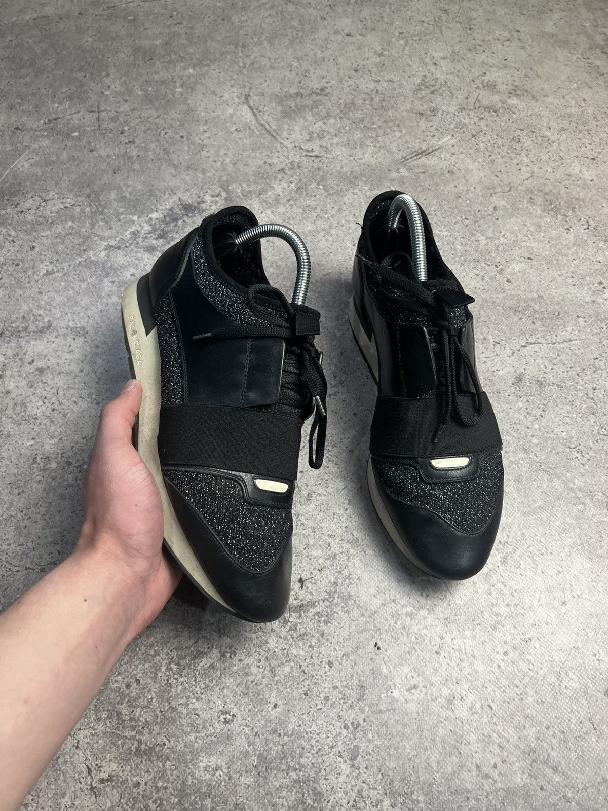 Balenciaga Balenciaga Race Runner leather low shoes made in Italy Size US 7 / EU 40 - 1 Thumbnail